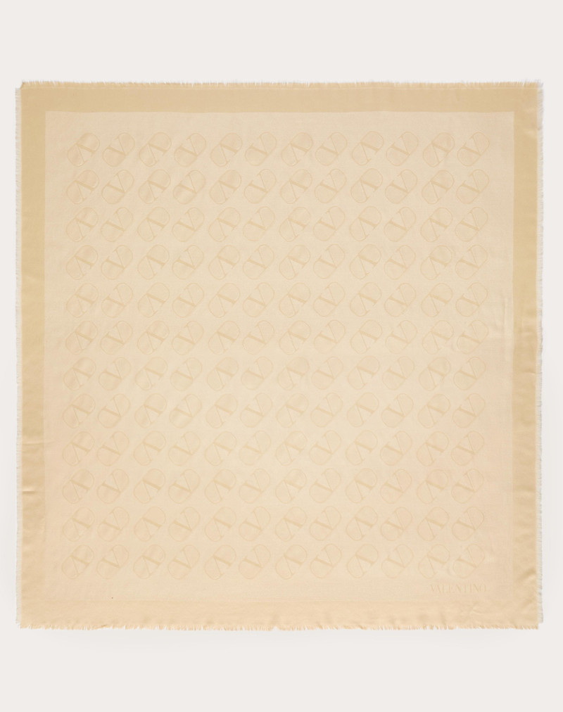 VLOGO SIGNATURE SHAWL IN SILK, WOOL AND LUREX 1