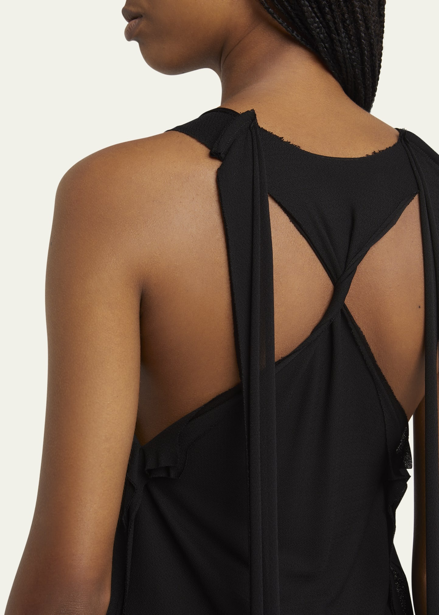 Layered Sheer Mini Tank Dress - 5