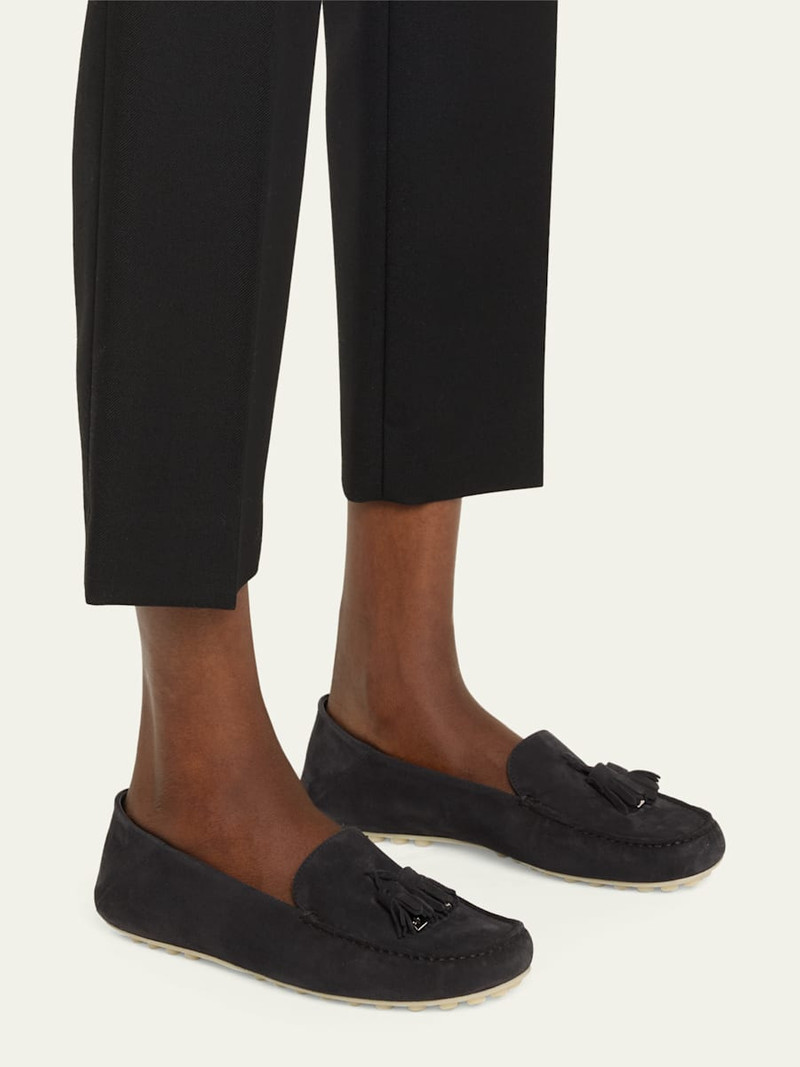 Loro Piana Suede Tassel Moccasin Loafers outlook