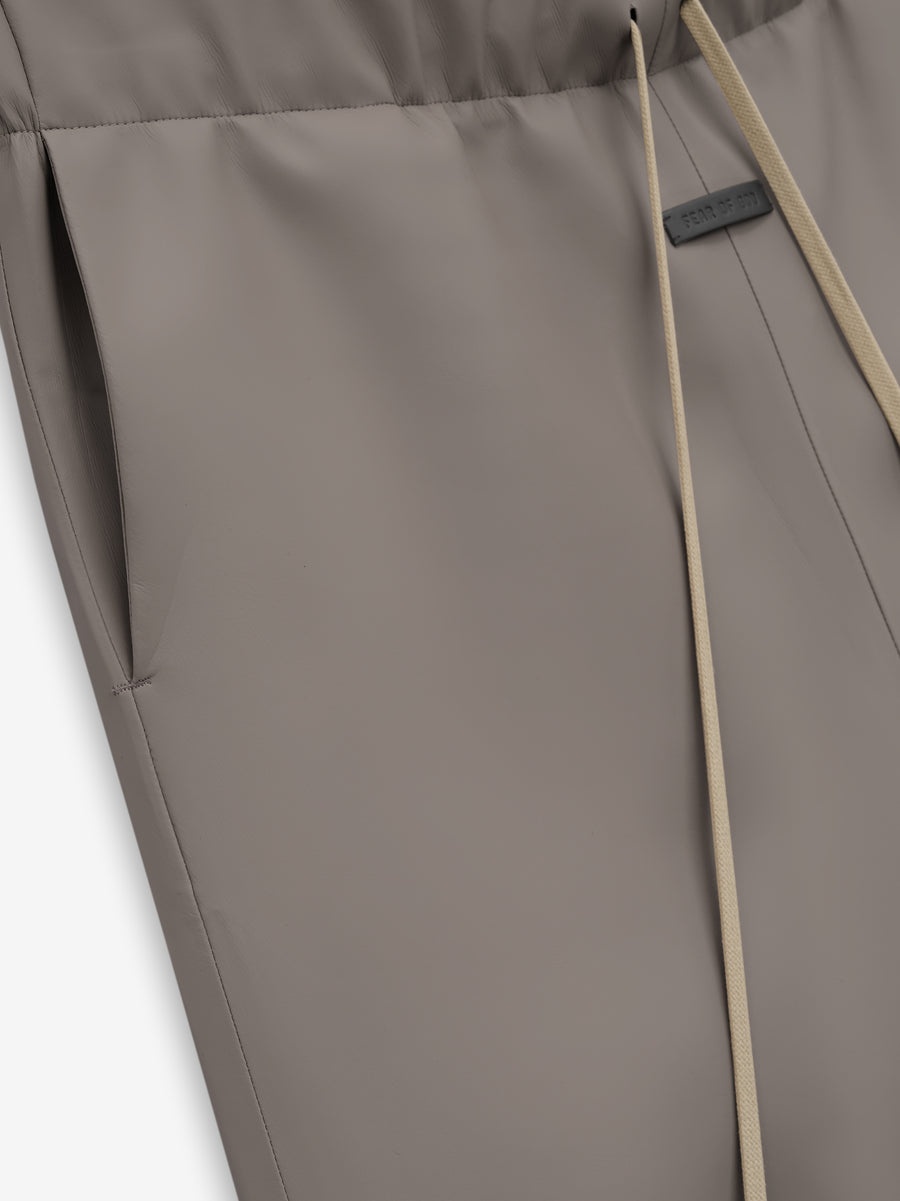 Rubber Knee Pleat Wide Leg Pant - 3