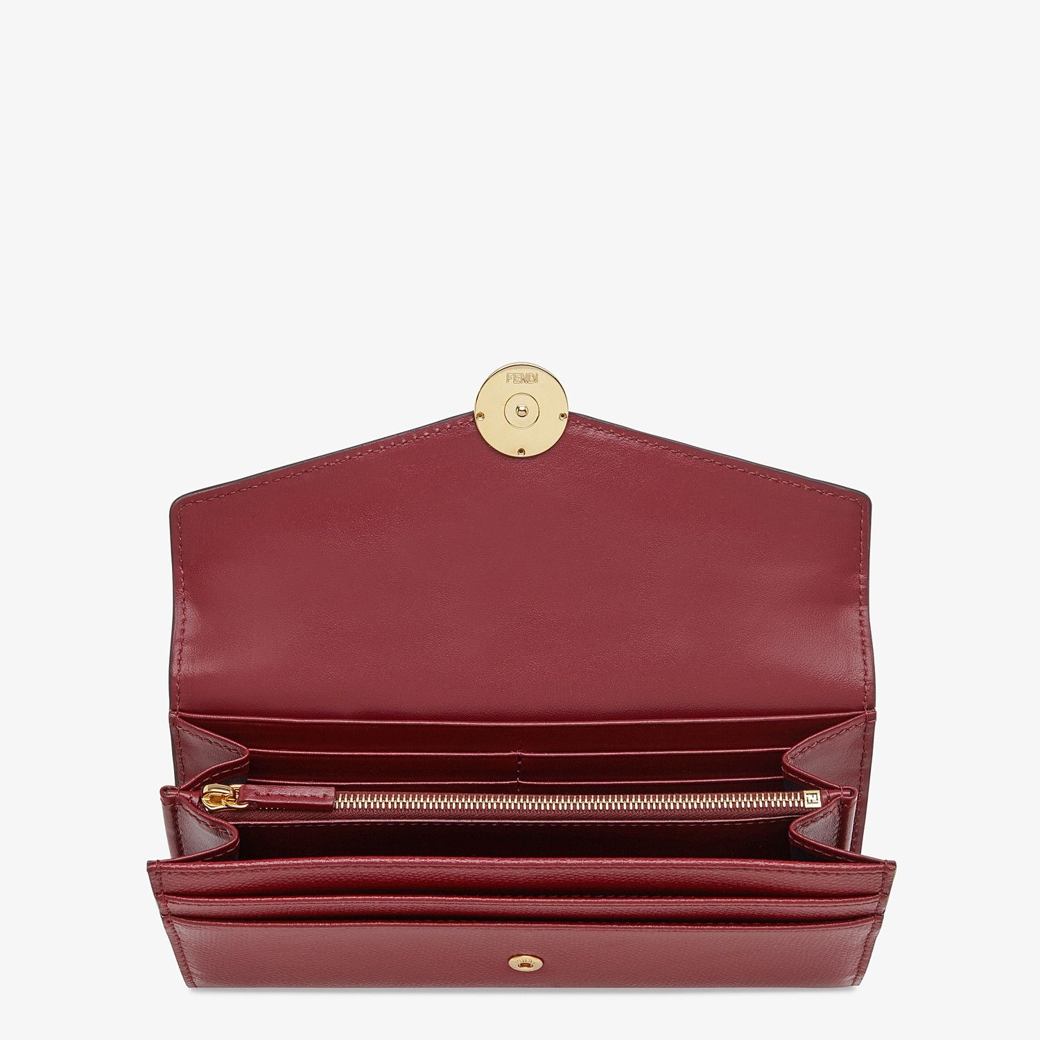 Burgundy leather wallet - 3