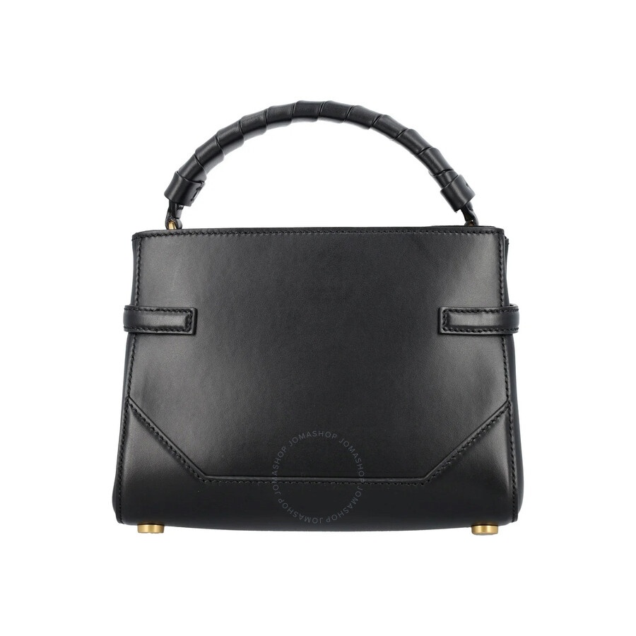 Balmain Smooth Leather B-Buzz 22 Top-Handle Bag In Black - 4