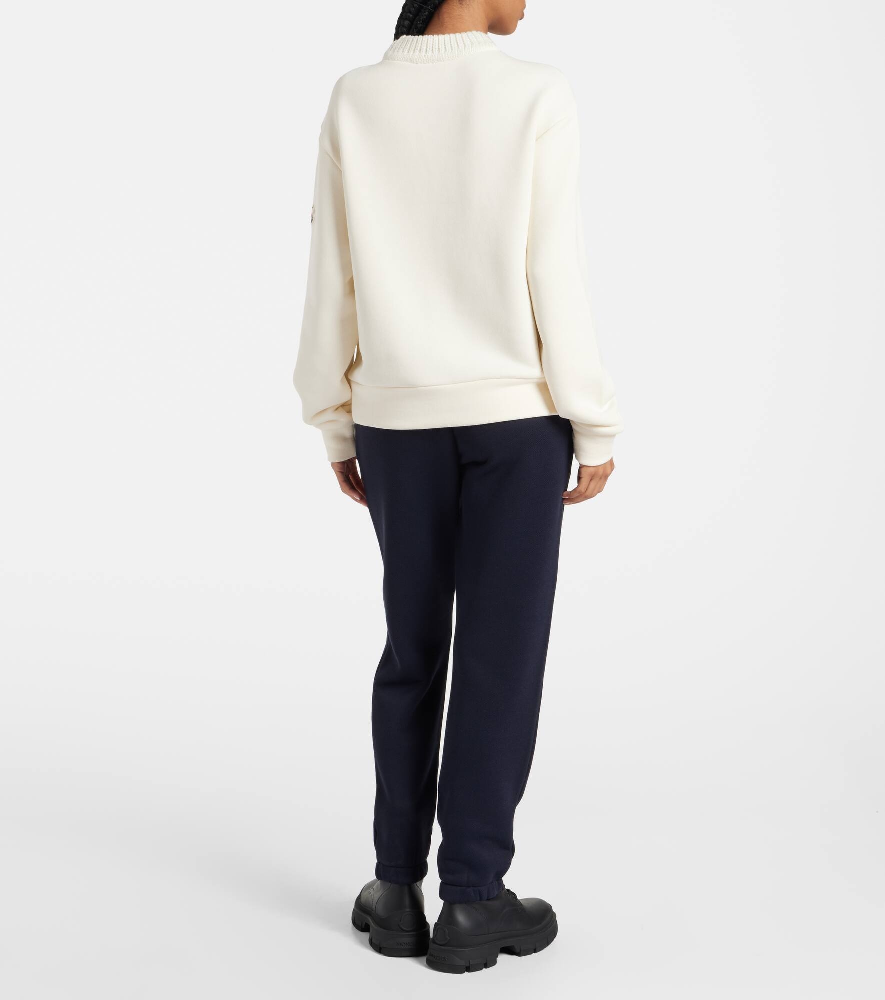 Logo cotton-blend sweatshirt - 3