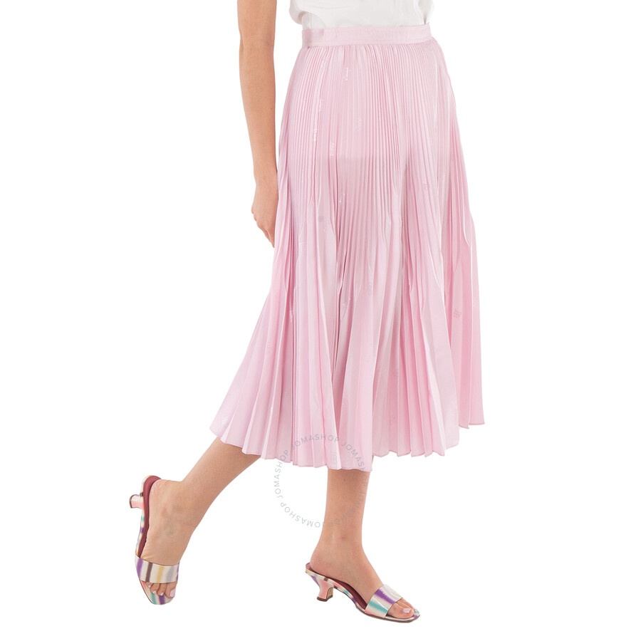 Burberry Pale Candy Pink Angelina Pleated Skirt - 2