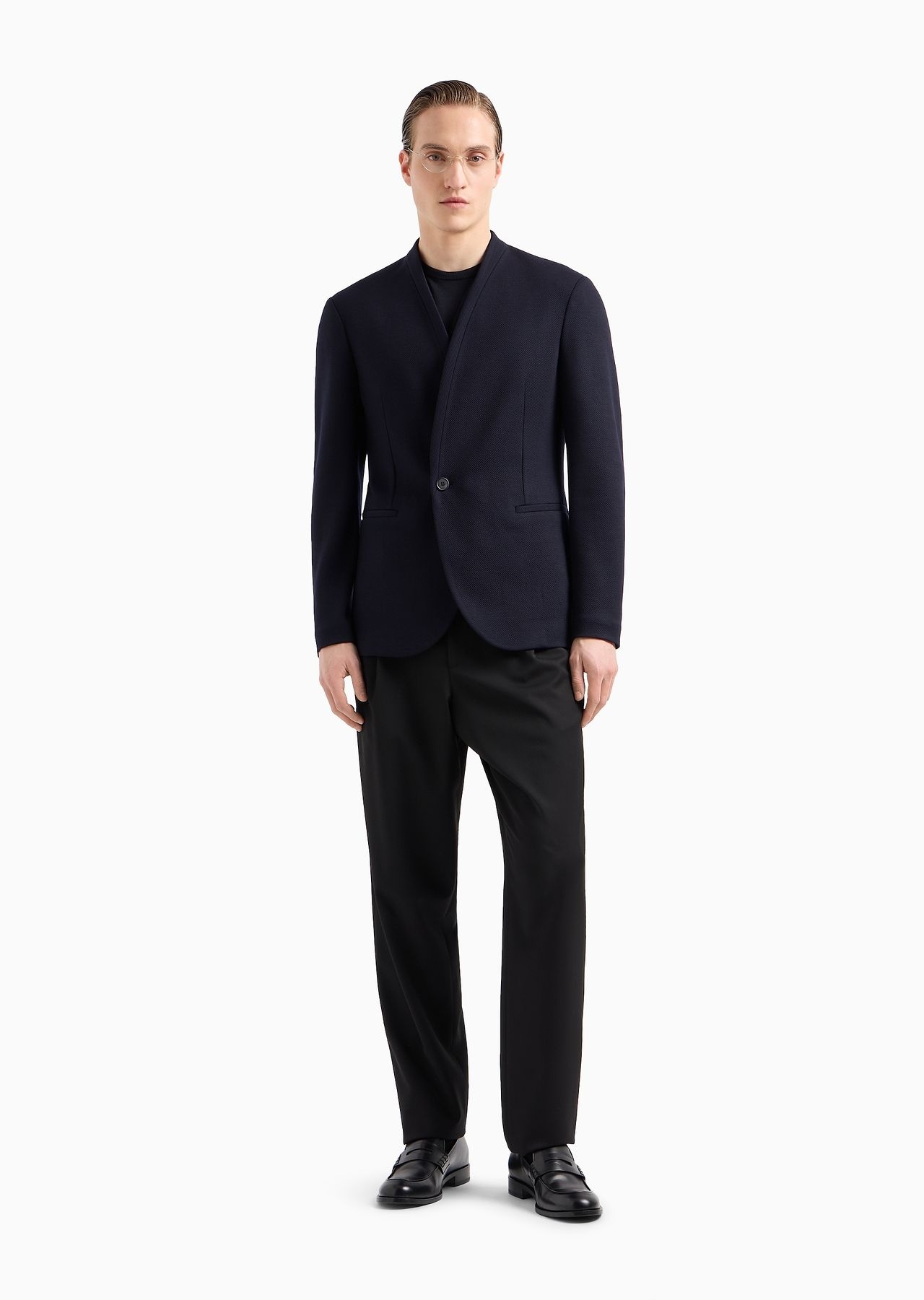 ASV single-breasted jacket in Lyocell and wool jersey - 4