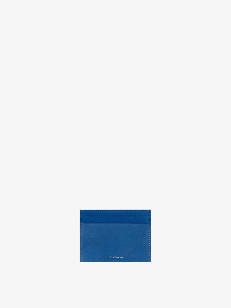Givenchy GIV CUT CARD HOLDER IN 4G DENIM AND LEATHER outlook
