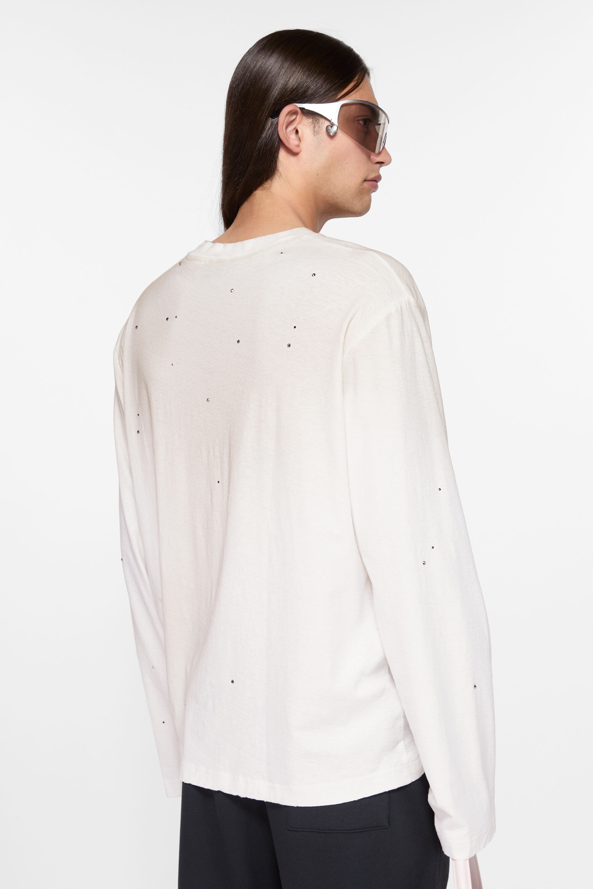 Logo t-shirt - Relaxed fit - Dusty white - 3
