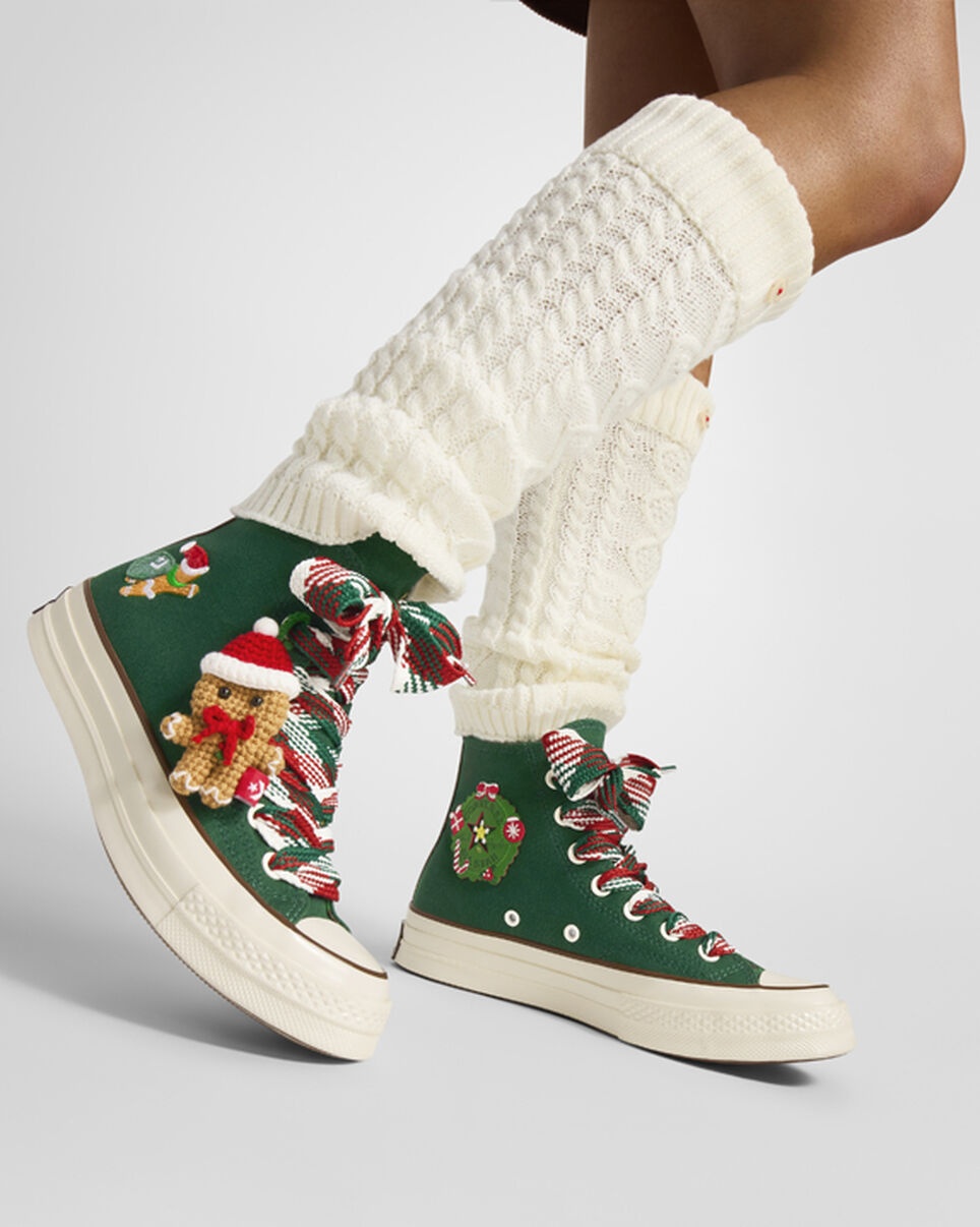 Converse Chuck 70 X Mas Gingerbread Knit Sock REVERSIBLE