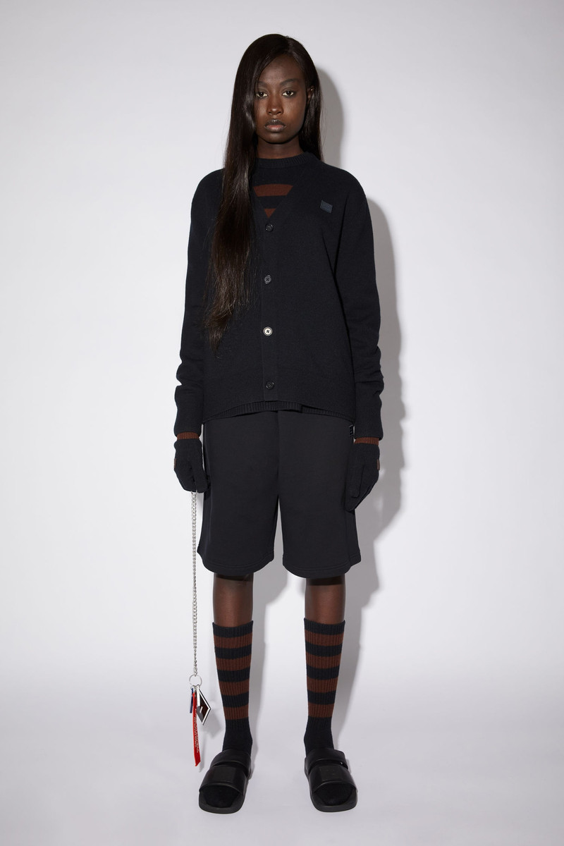 Acne Studios Striped wool socks - Black/brown outlook