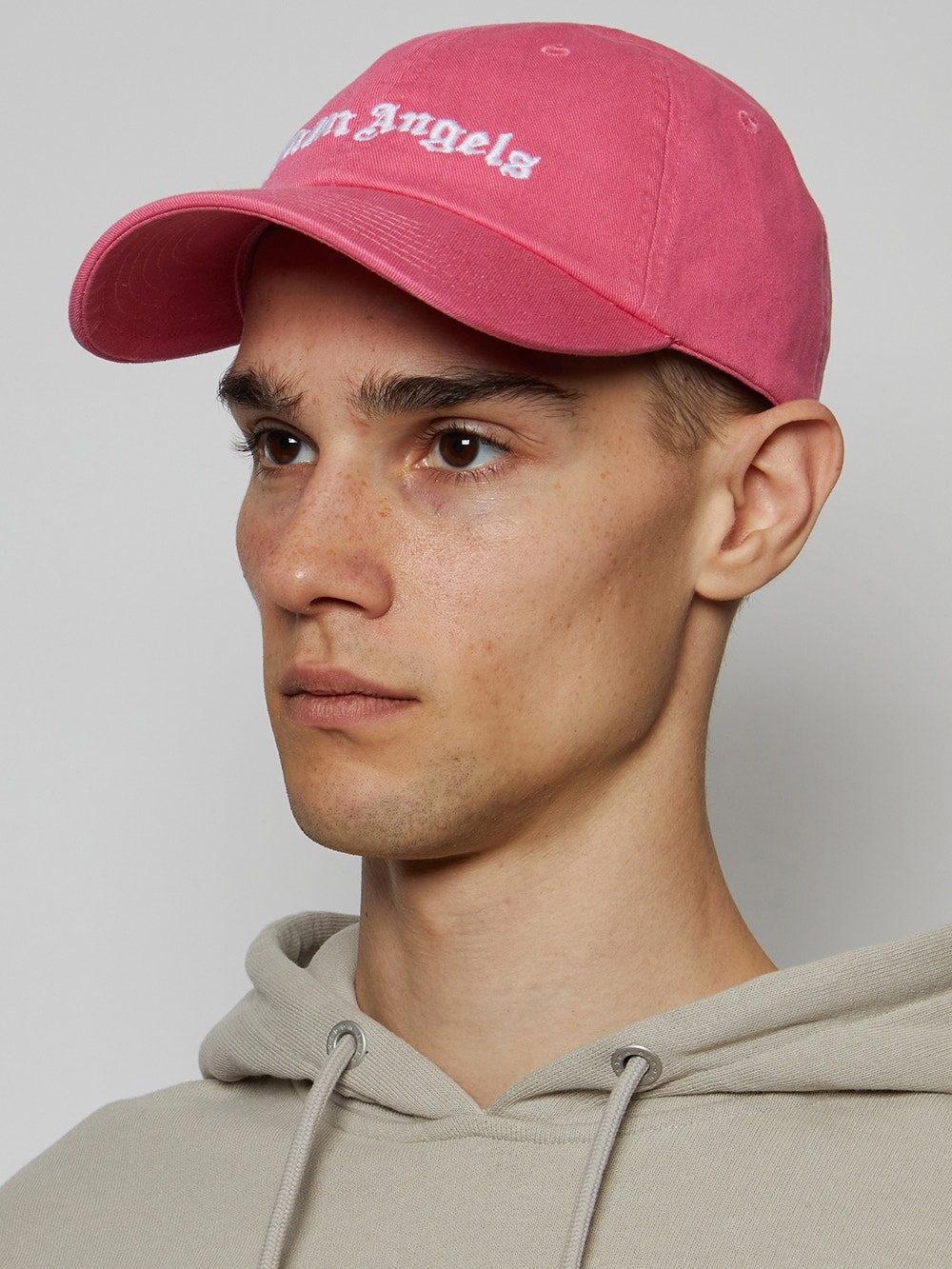 Classic Embroidered Logo Cap Pink And White - 3