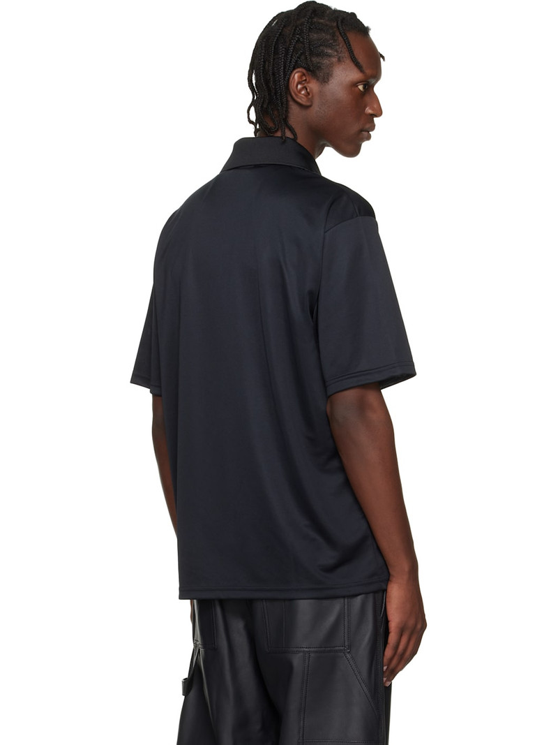 Black Oversized Sports Polo 3