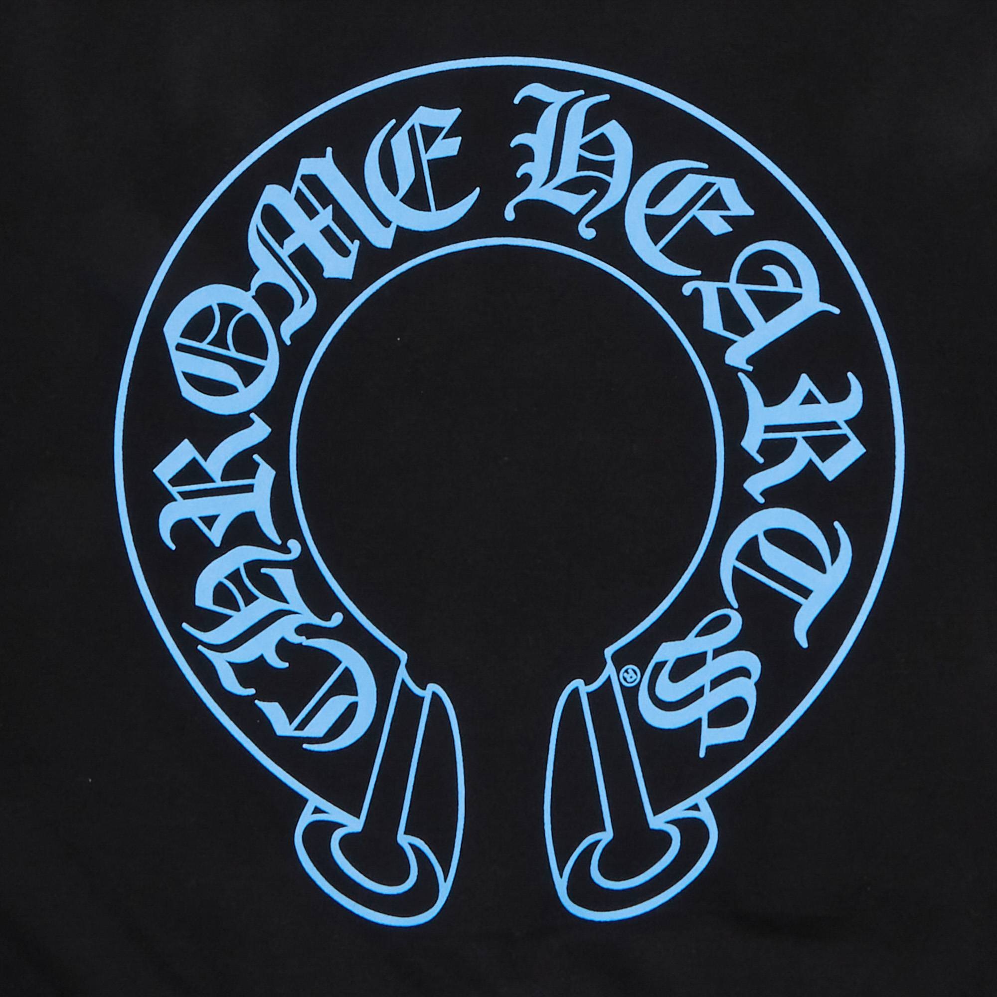 Chrome Hearts Online Exclusive Hoodie 'Black/Blue' - 3