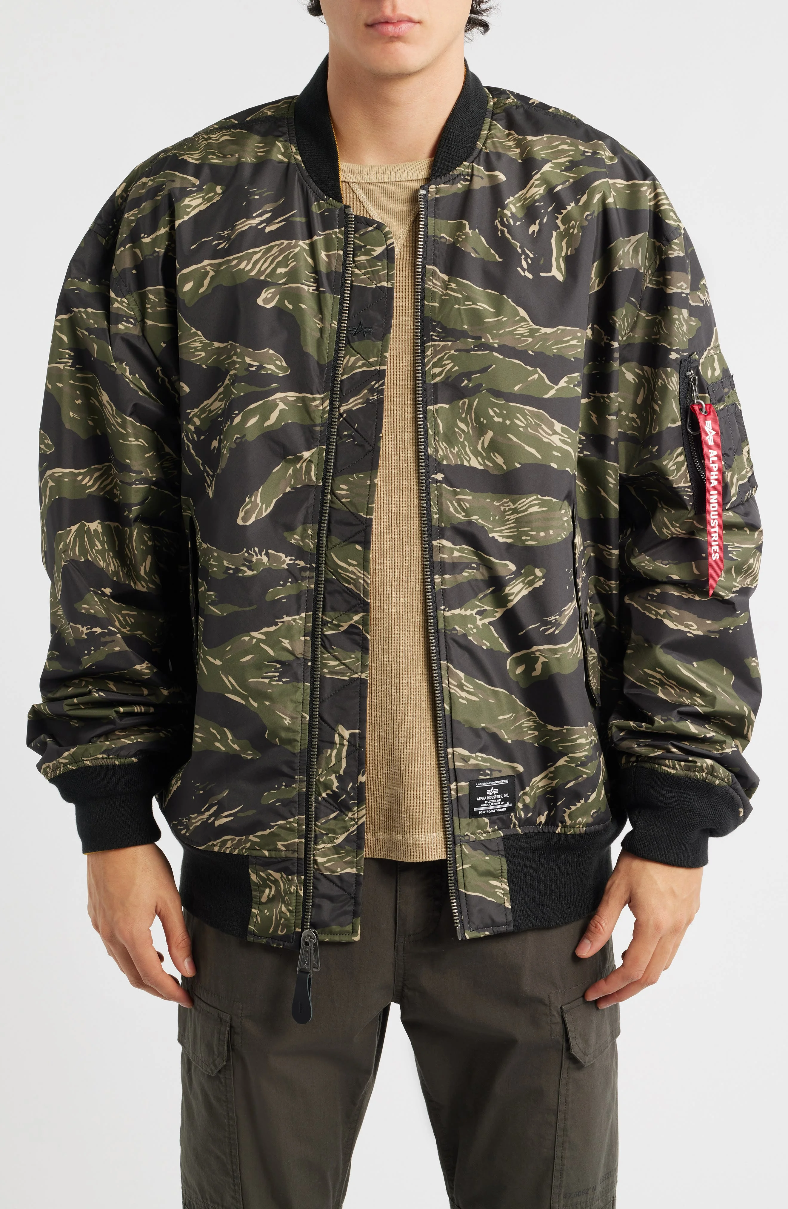 Alpha Industries L-2B Oversize Flight Jacket in Tiger Camo at Nordstrom - 1