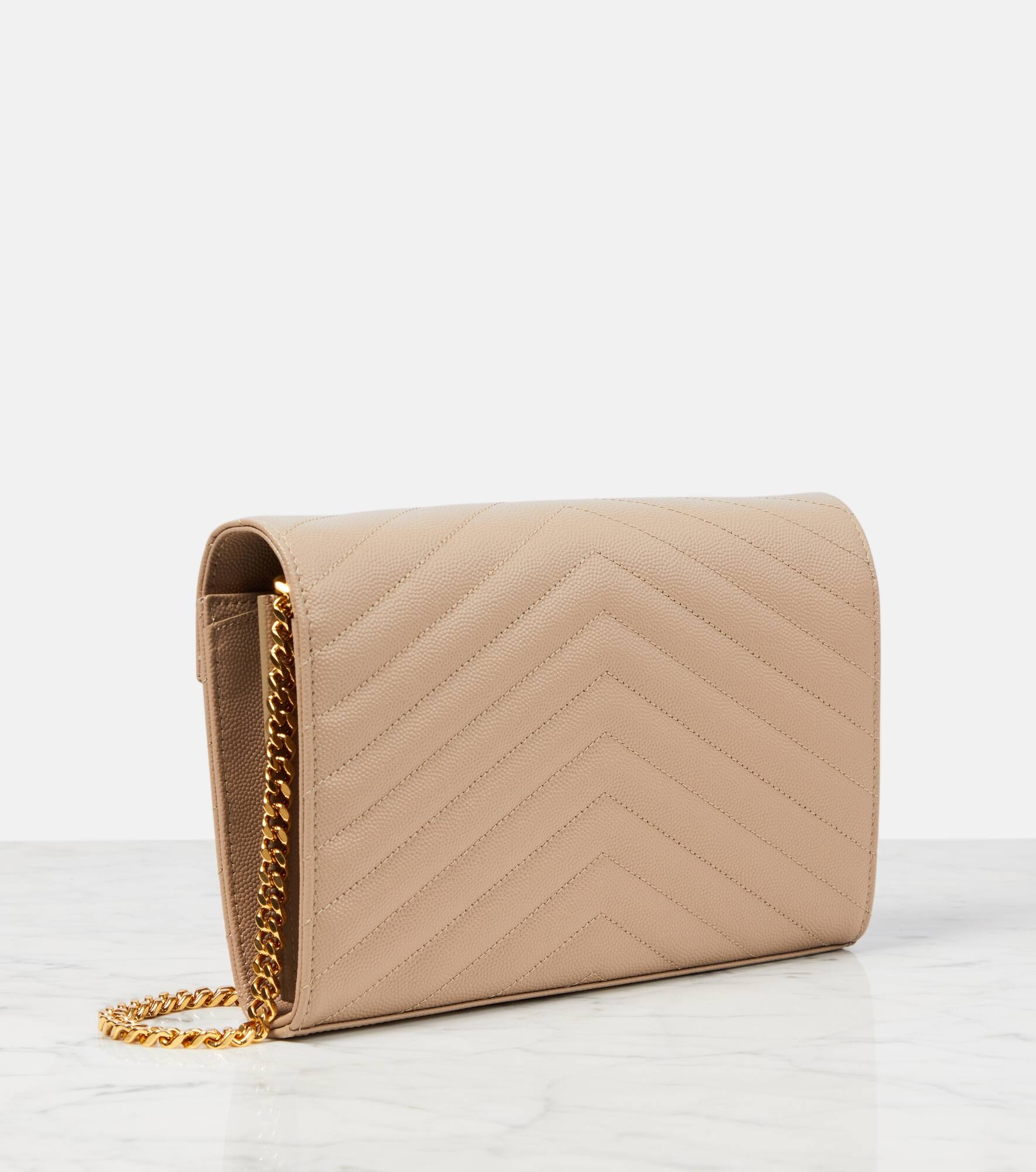 Cassandre matelassé leather wallet on chain - 4