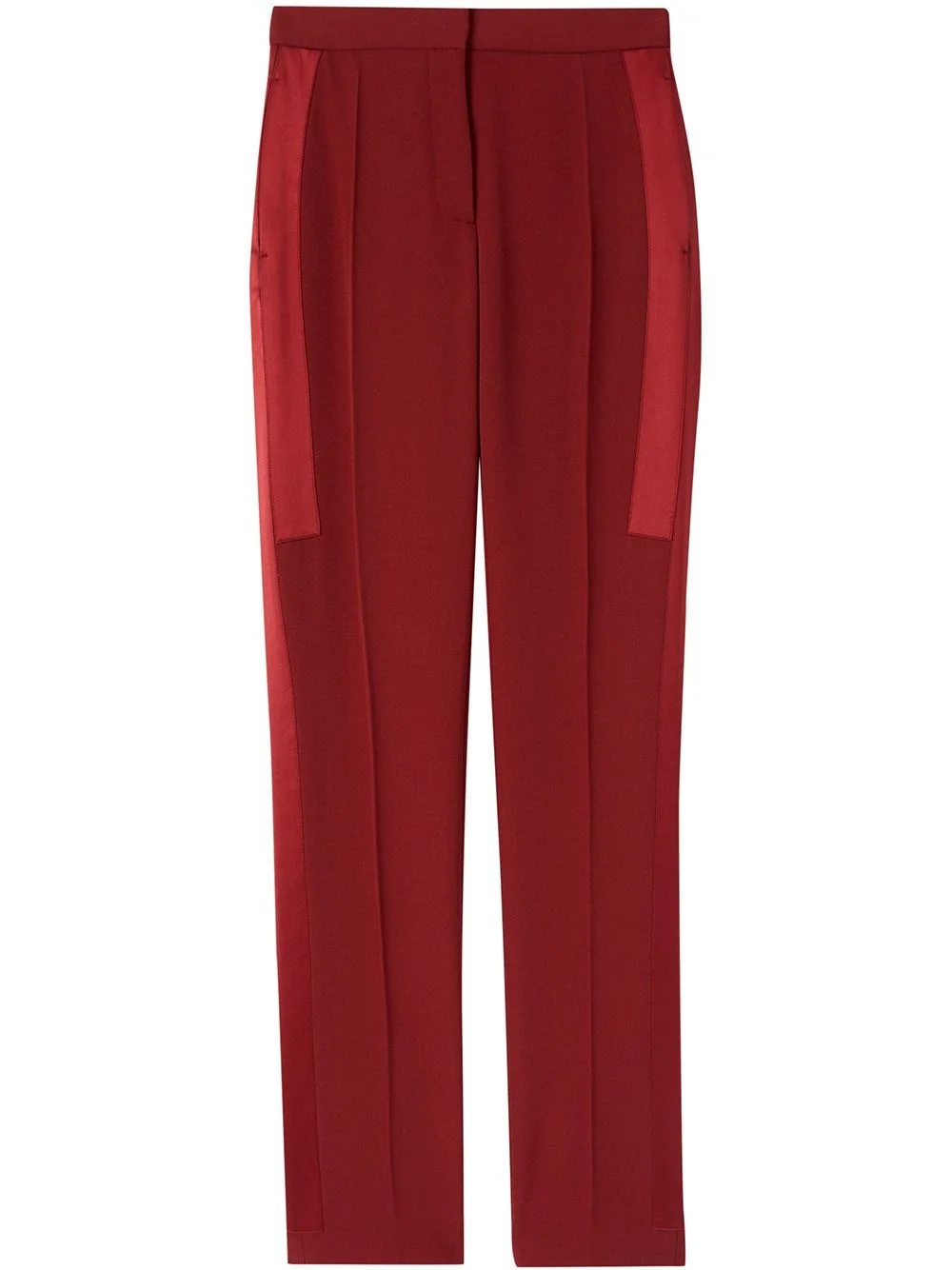 high-waisted side stripe trousers - 1