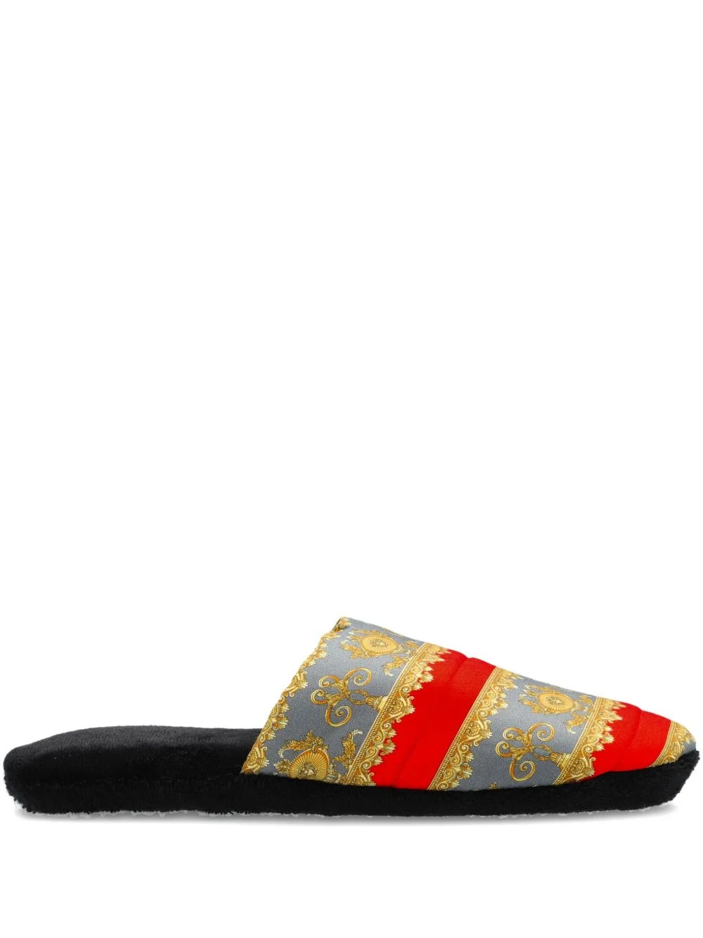 Barocco stripe slippers - 1