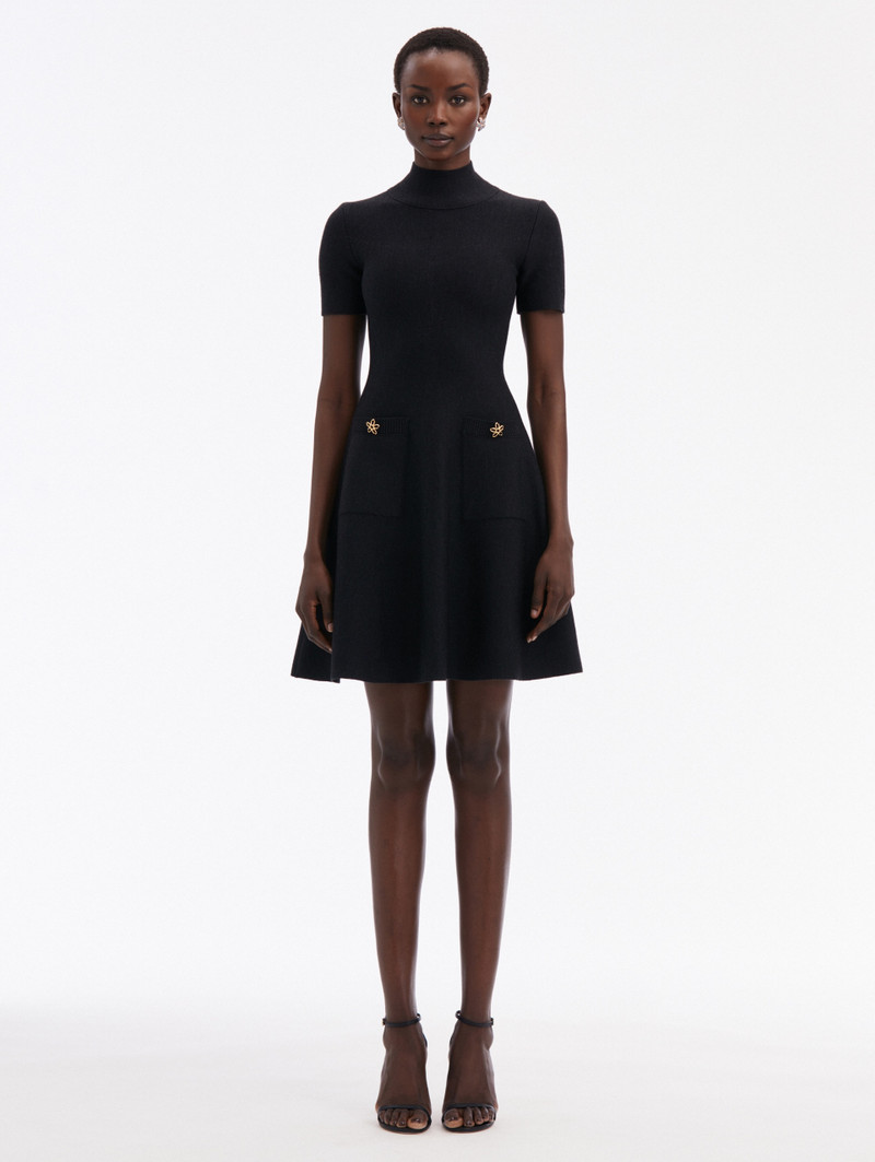 O FLOWER KNIT MINI DRESS 1