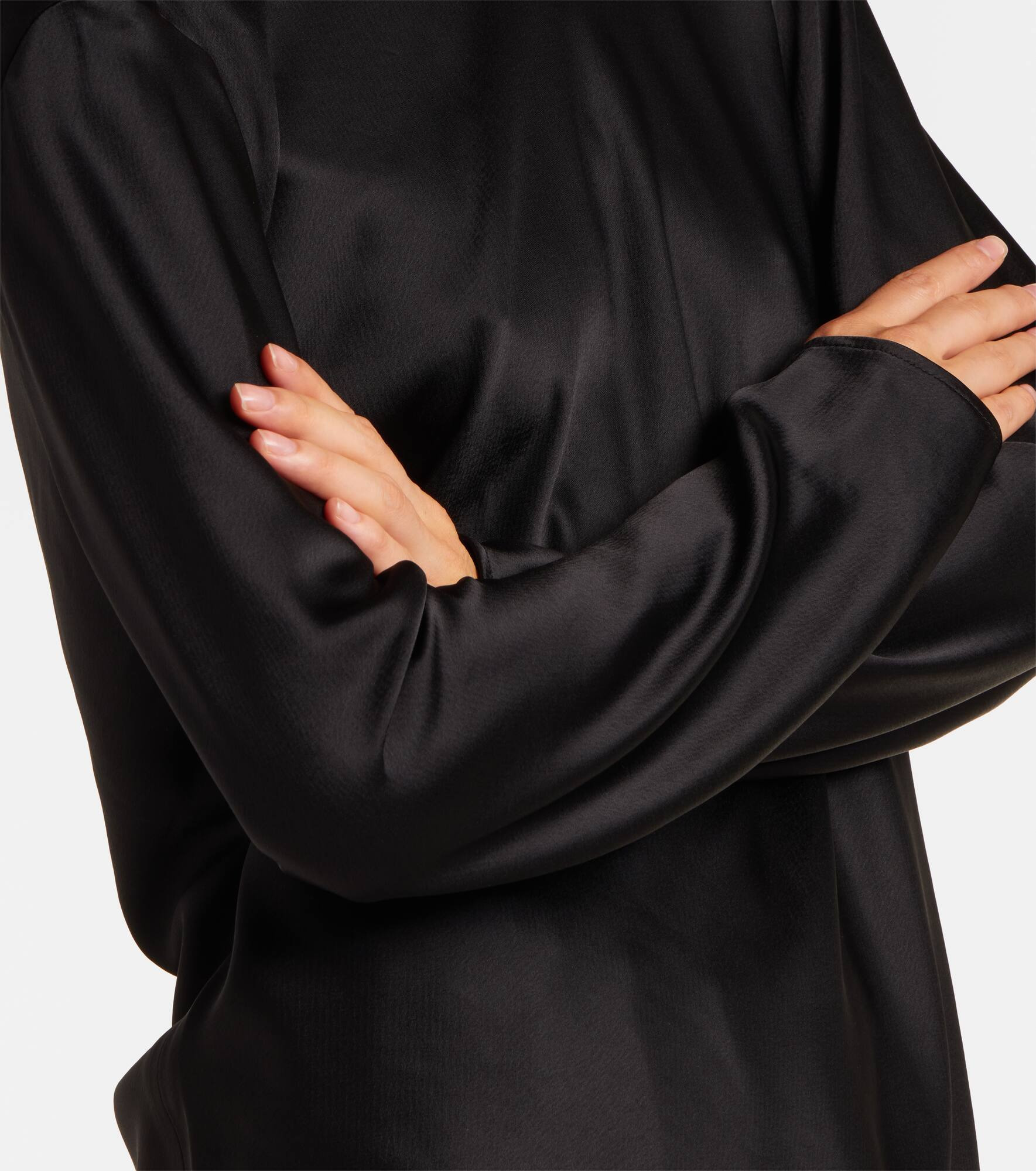 Barb draped satin top - 5