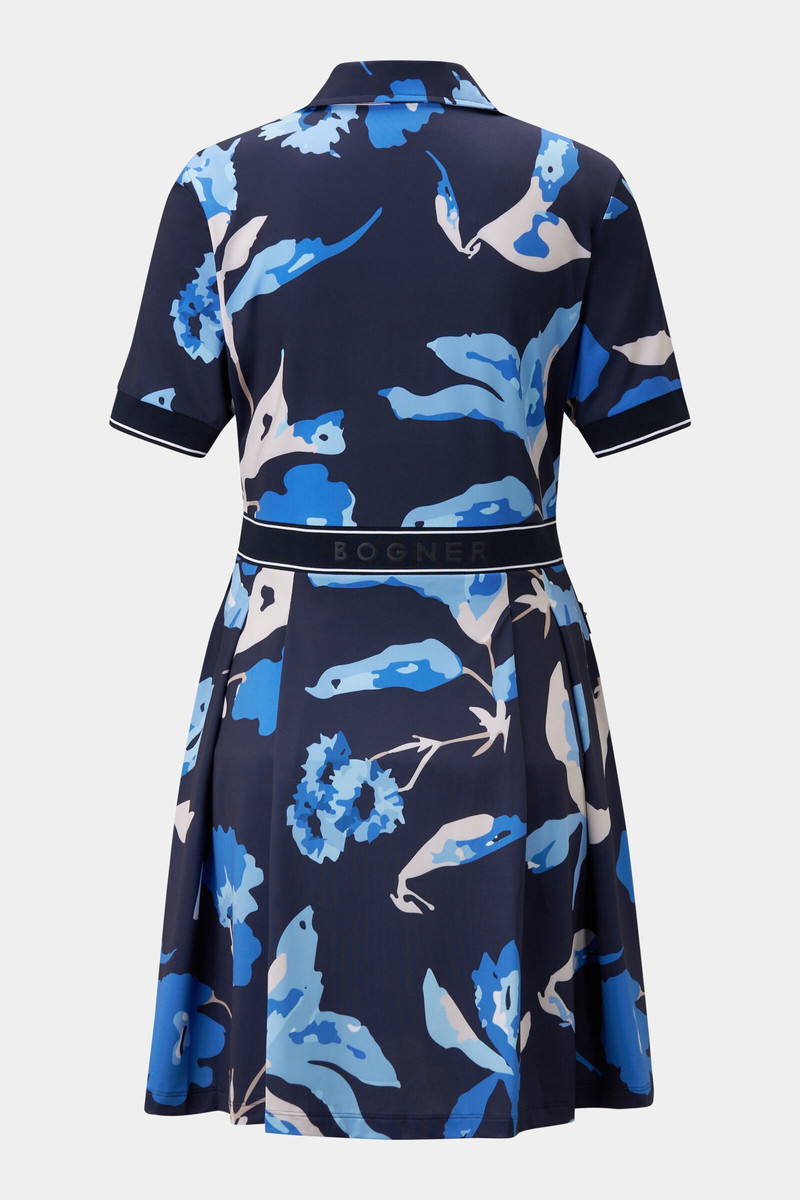 BOGNER Linny functional polo dress in Navy blue/light blue outlook