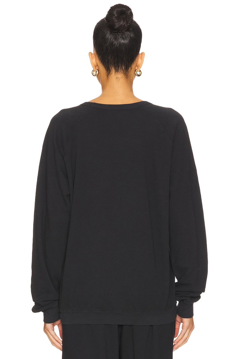 ÉTERNE Oversized Lightweight French Terry Raglan Sweatshirt outlook