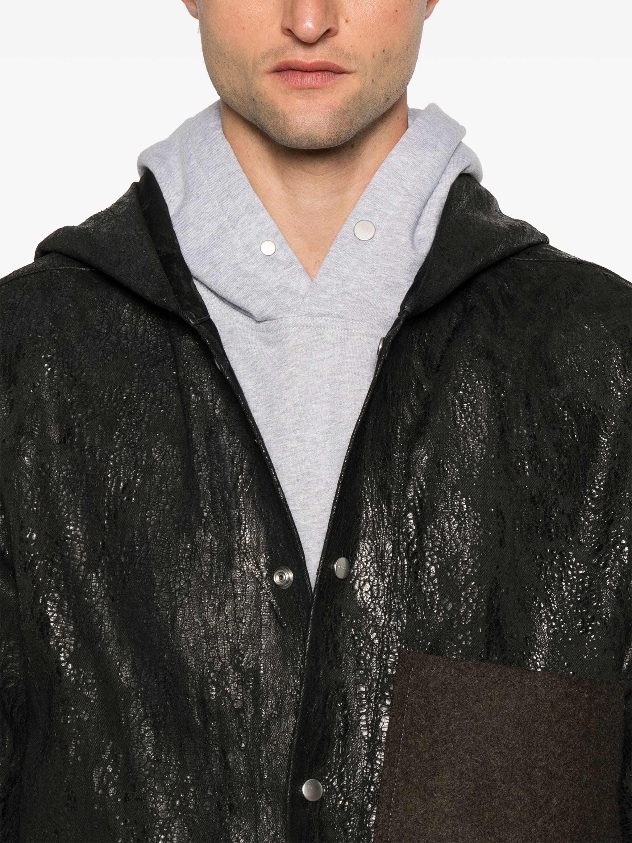 RICK OWENS - Men Denim Tour Hoodie - 4