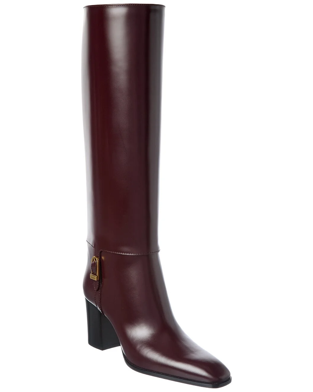 Saint Laurent Julia Leather Knee-High Boot - 1