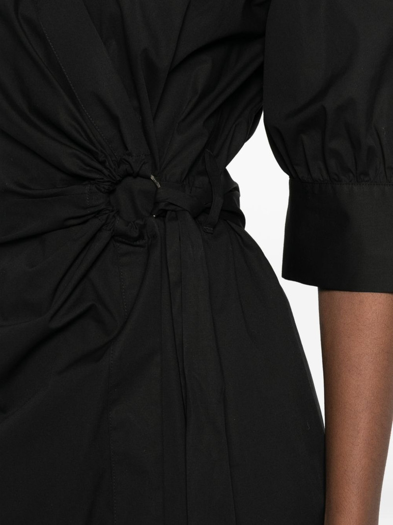 knotted wrap midi dress 5