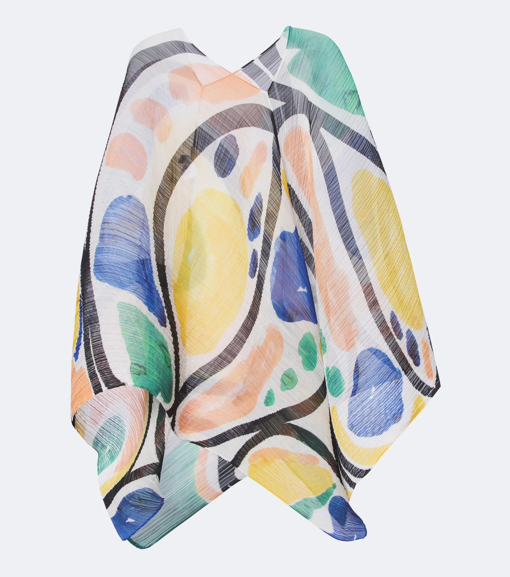 Roll Madame-T pleated printed poncho - 1