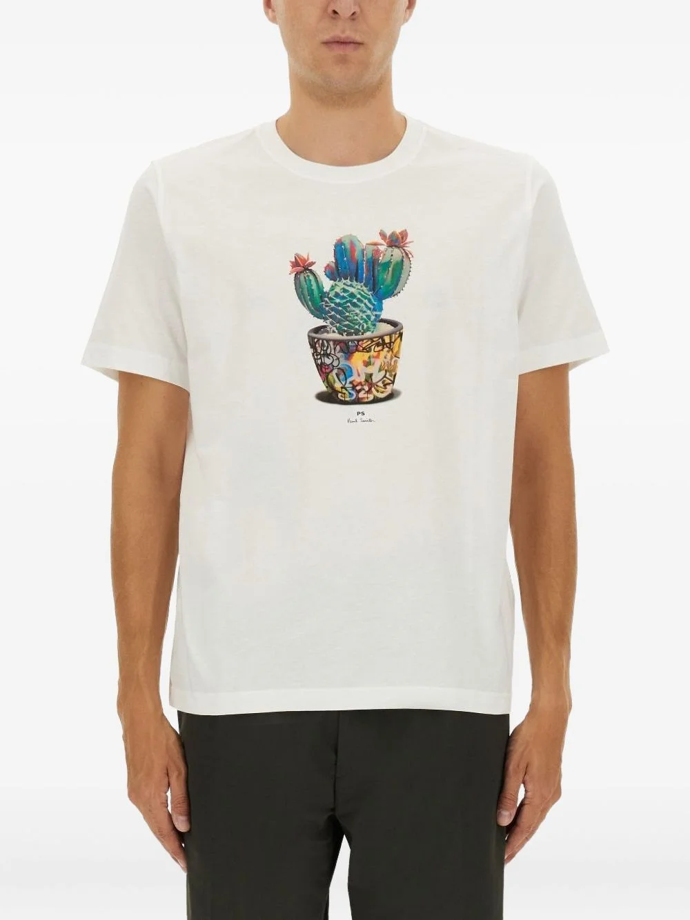 printed short-sleeved T-shirt - 1