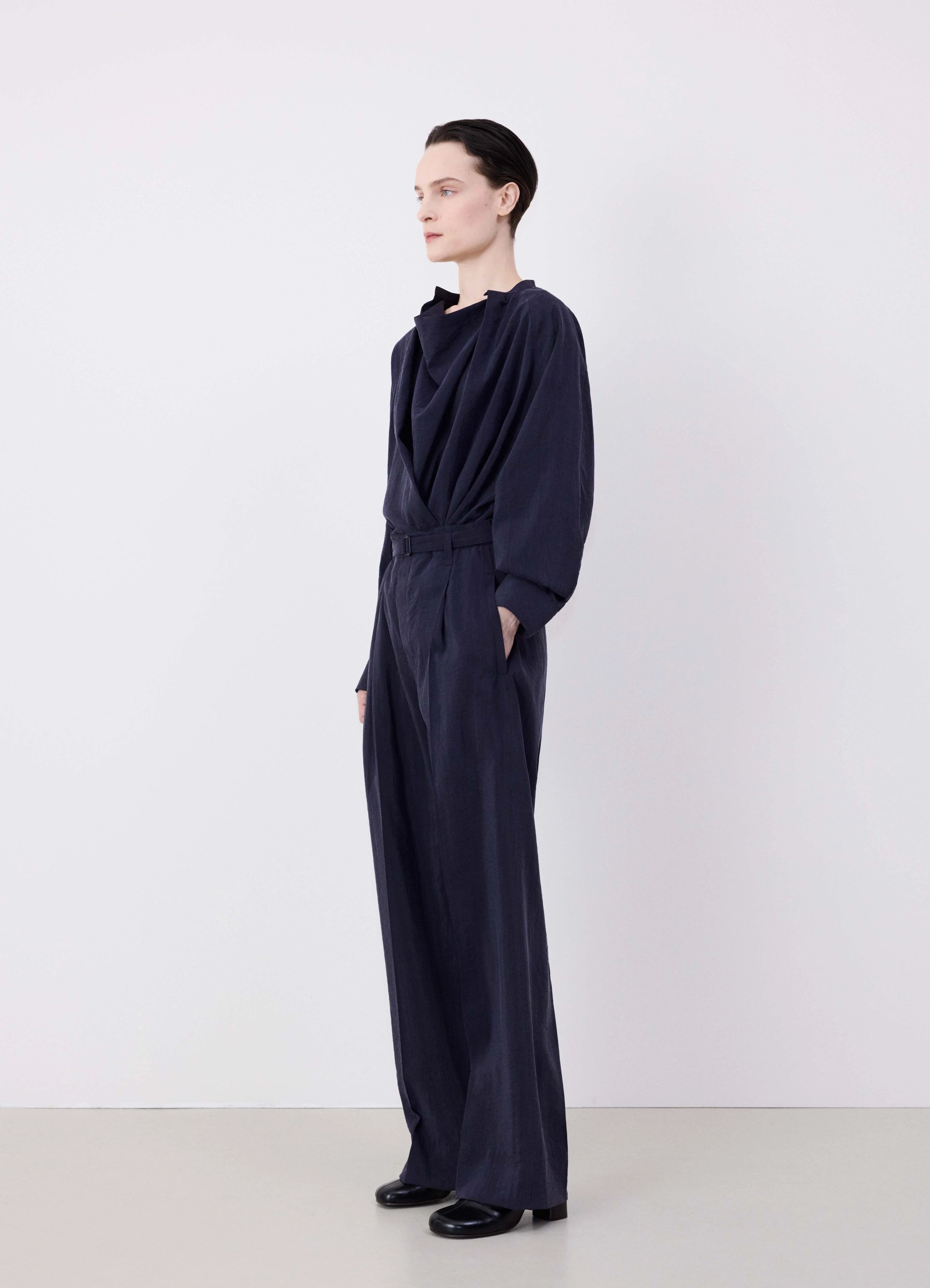 BELTED RELAXED PANTS - 2