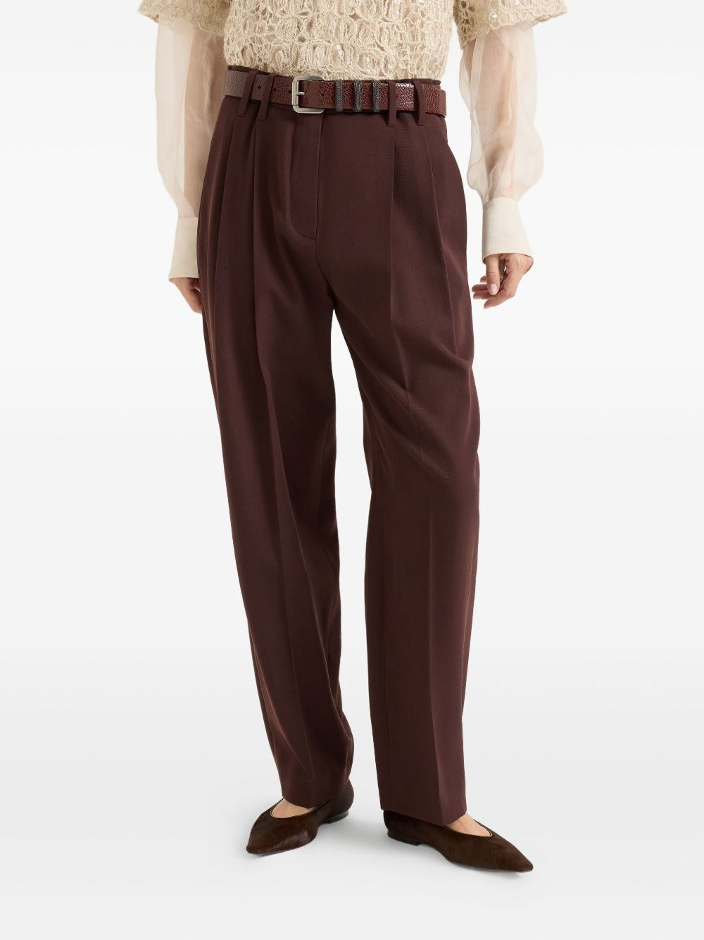 Wool blend trousers - 4
