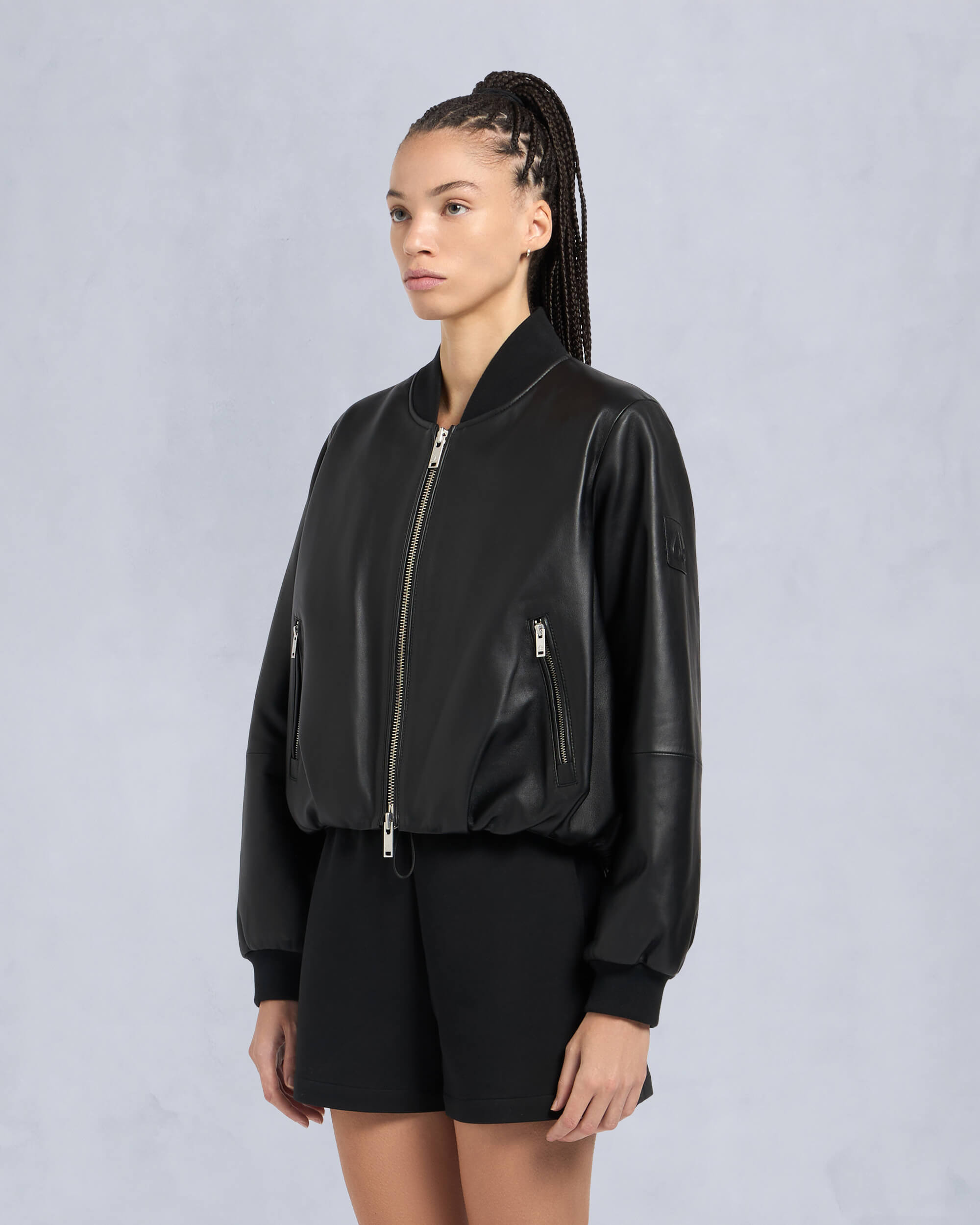 CARDIN LEATHER BOMBER JACKET - 2
