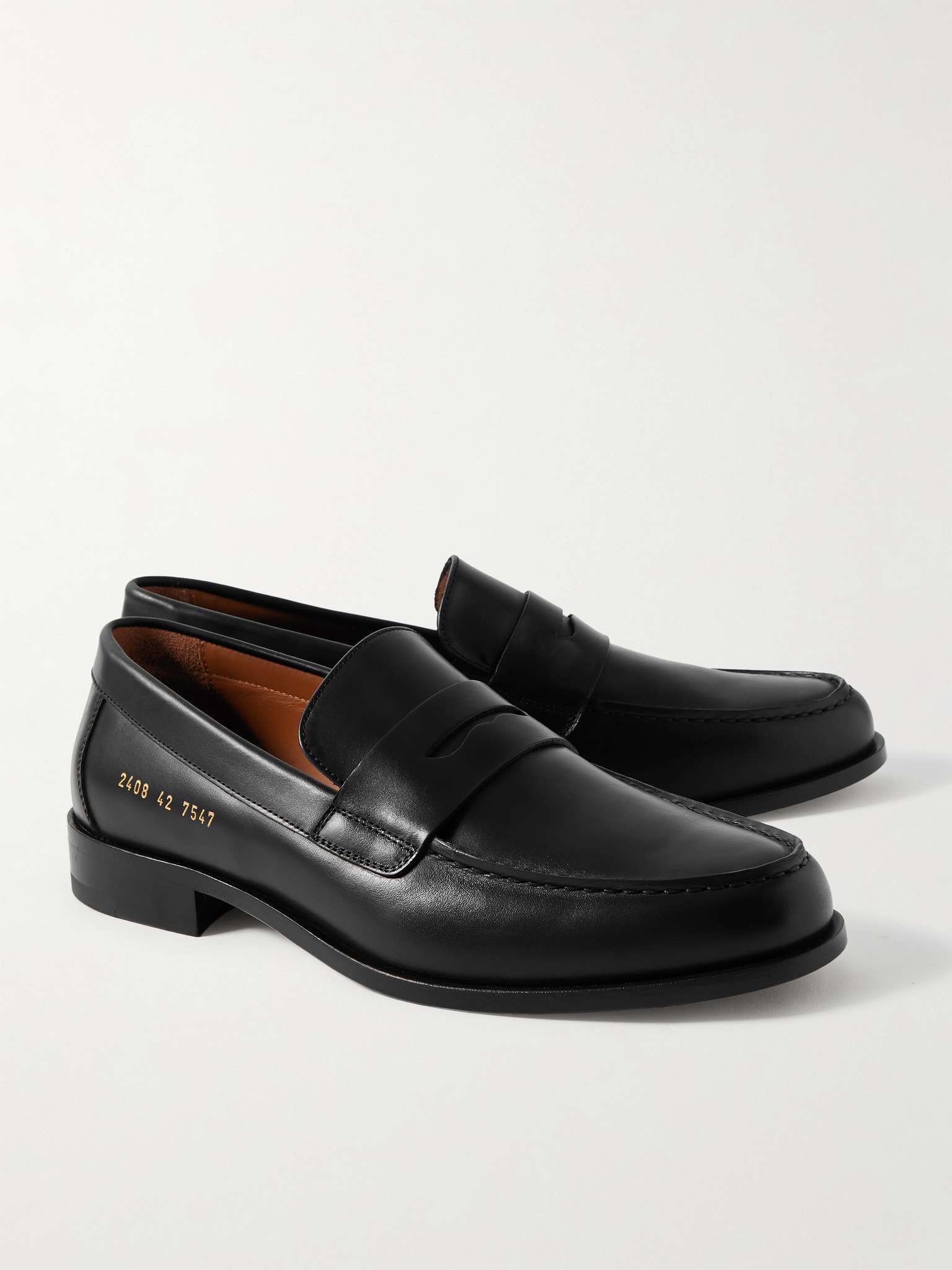 Leather Penny Loafers - 4