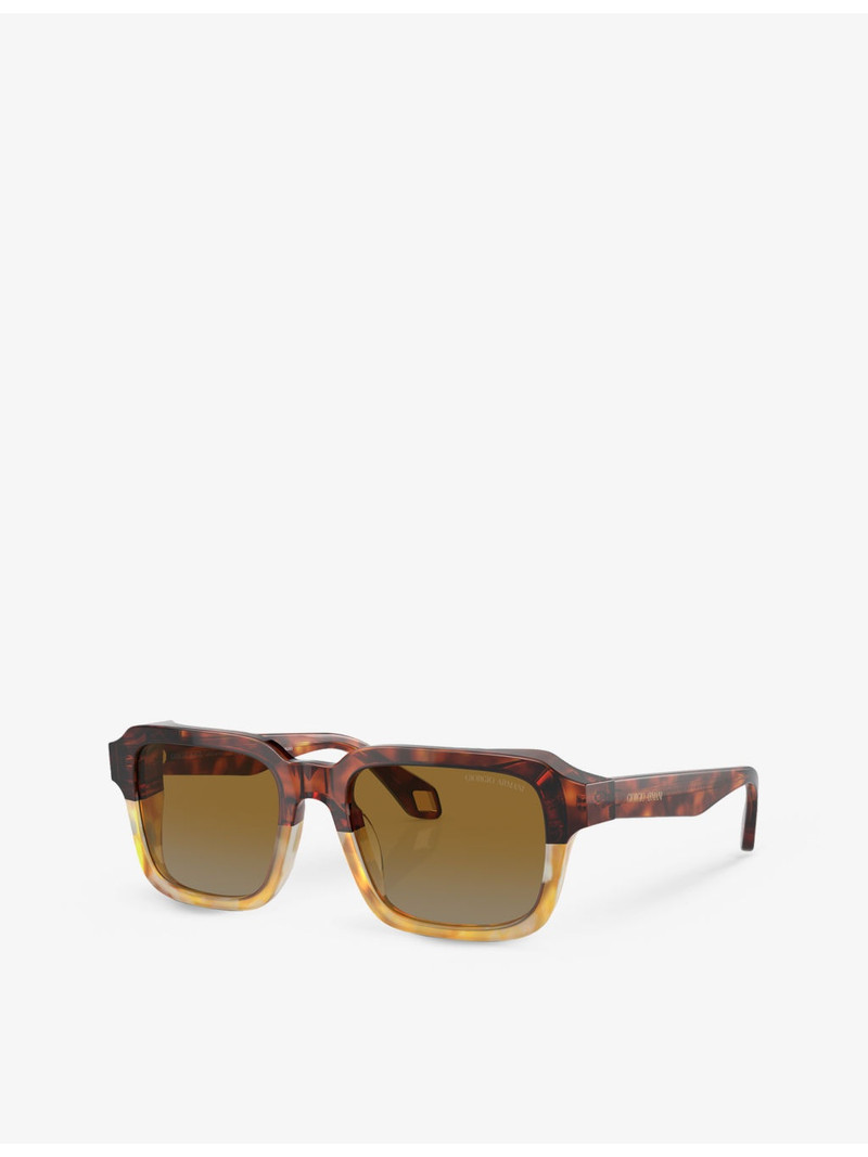 GIORGIO ARMANI AR8194U rectangle-frame acetate sunglasses outlook