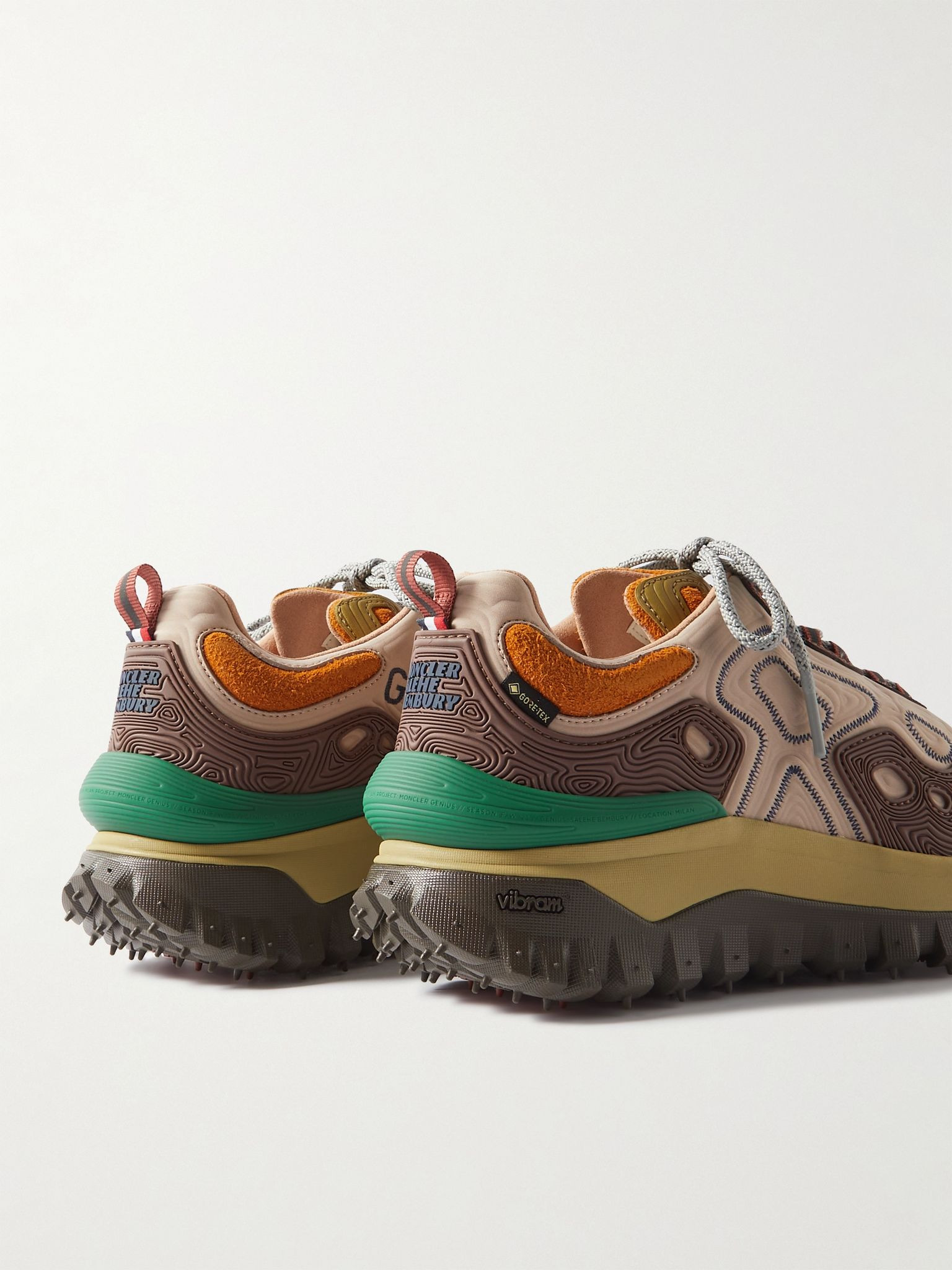 + Salehe Bembury Trailgrip Grain Rubber-Trimmed GORE-TEX Ballistic Nylon Sneakers Brown - 5