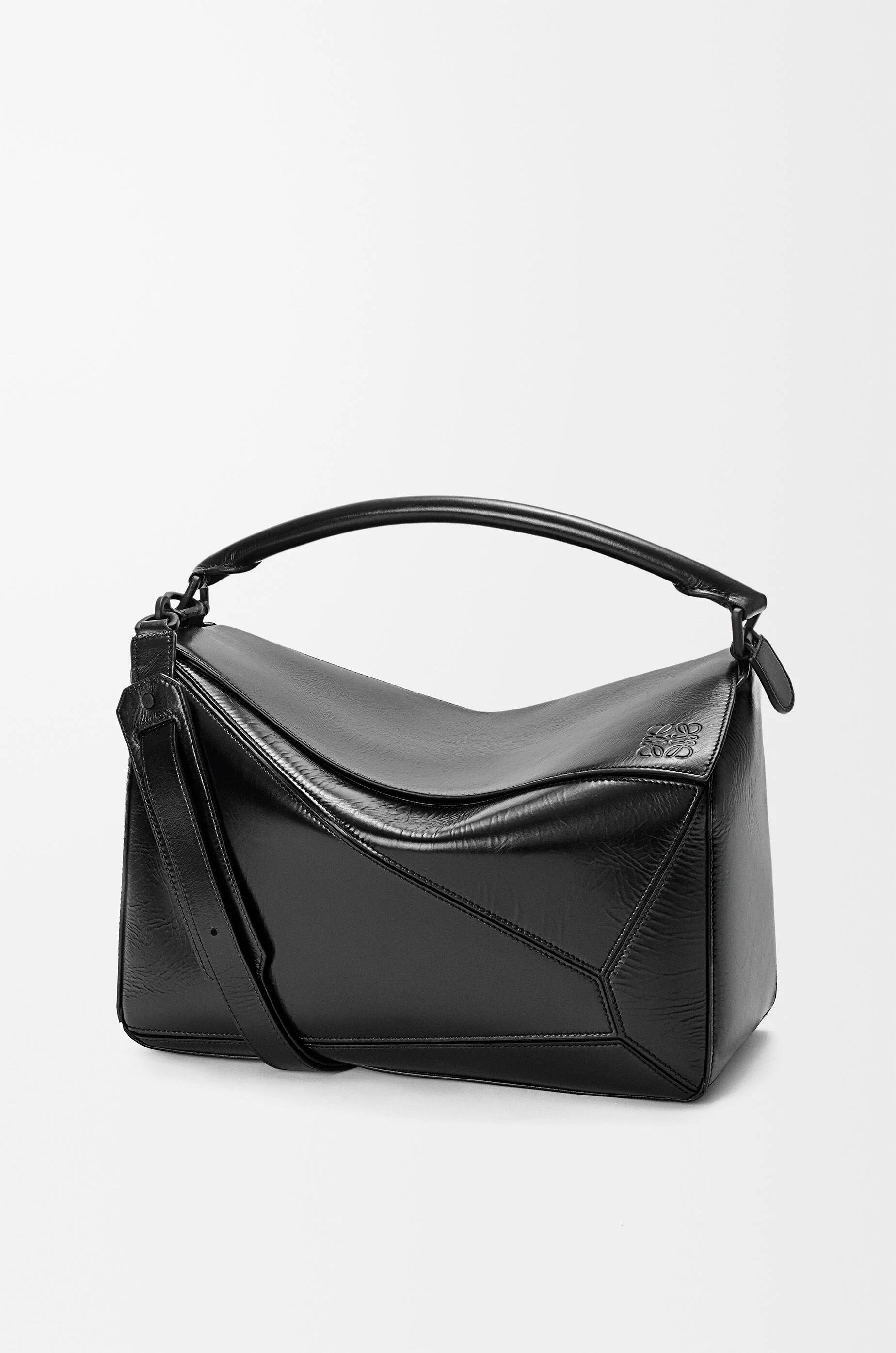 Large Puzzle bag in paper calf - 1