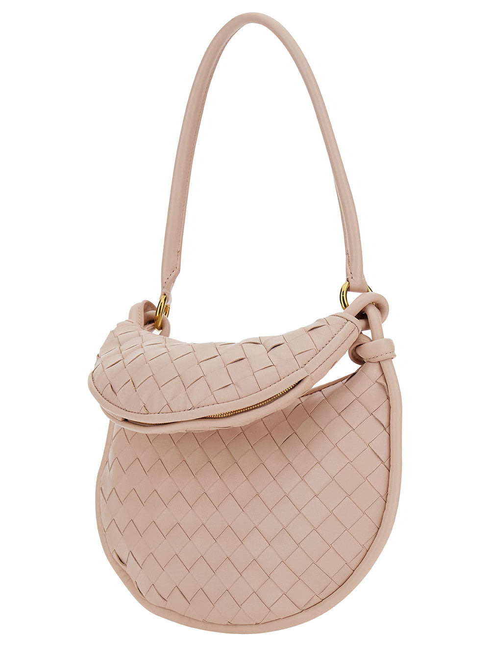 Bottega Veneta Women 'Small Gemelli' Pink Shoulder Bag With Intrecciato Motif In Leather Woman - 2