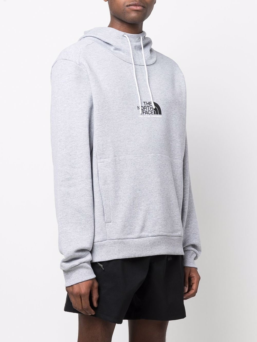 logo-print drawstring hoodie - 3