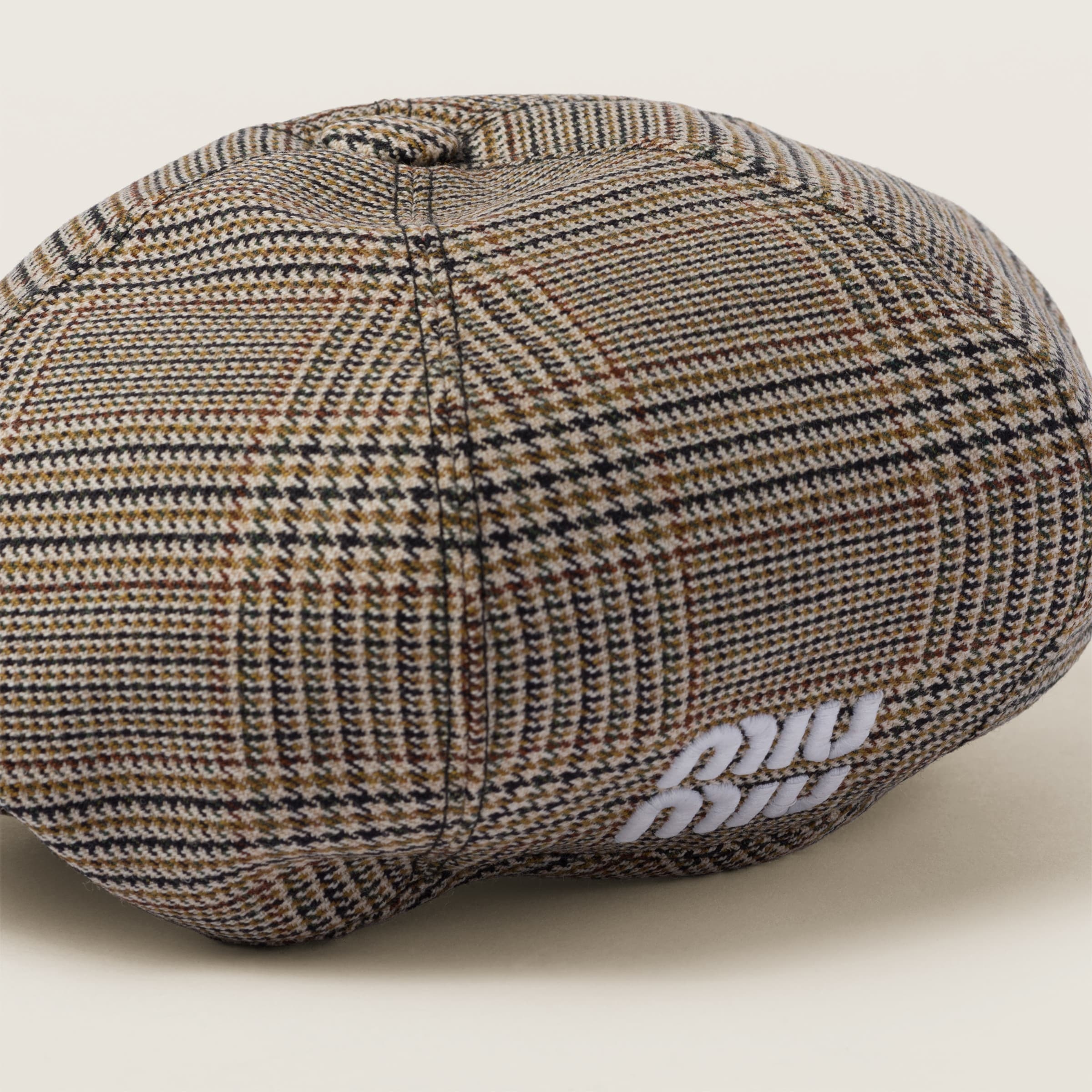 Prince of Wales checked wool hat - 3