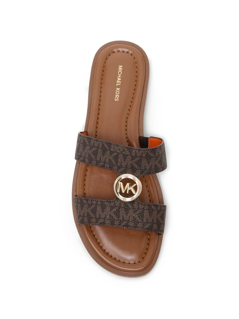 all-over logo buckle sandals 4