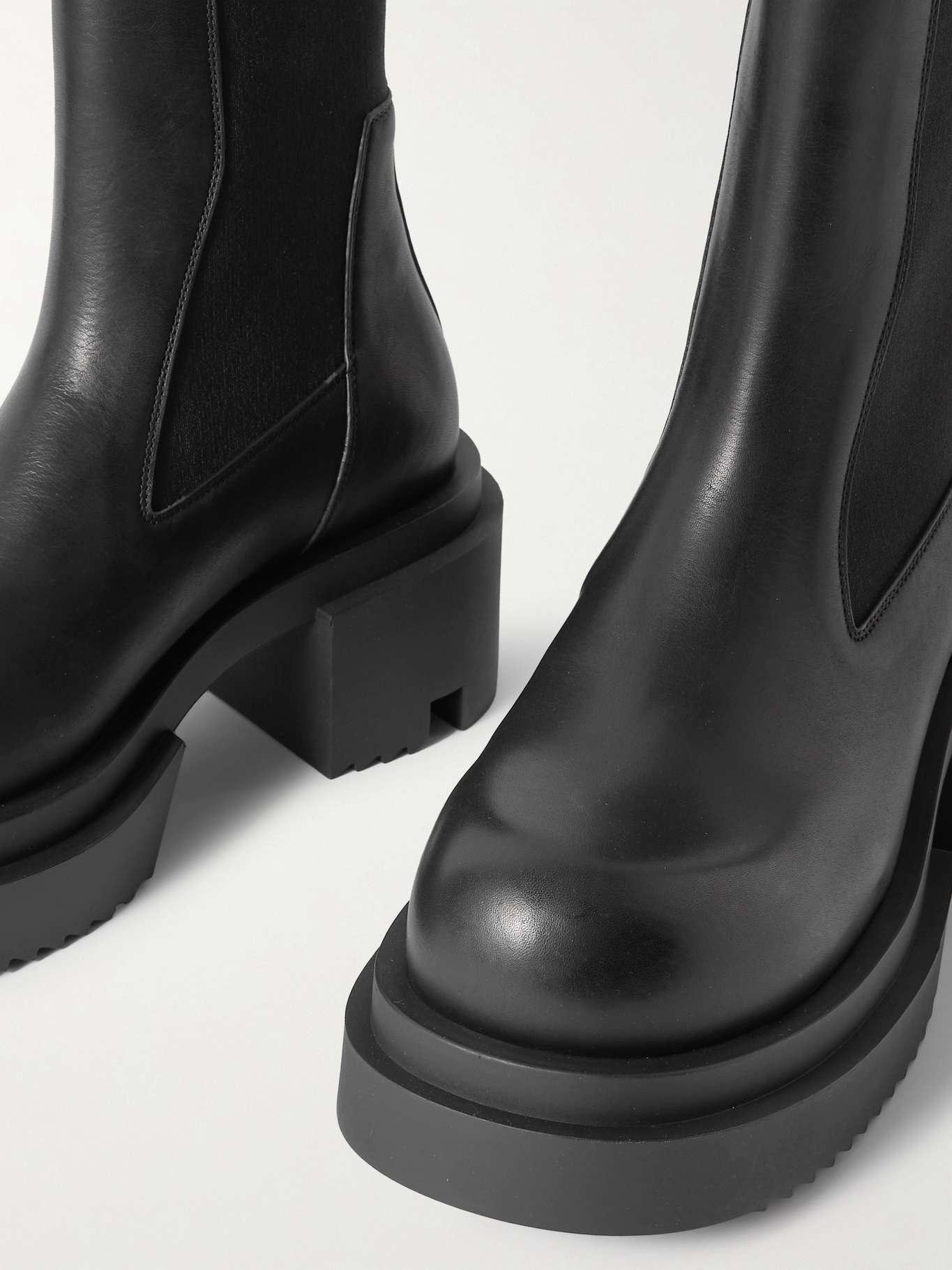 Rick Owens Beatle Bogun leather boots | netaporter | REVERSIBLE