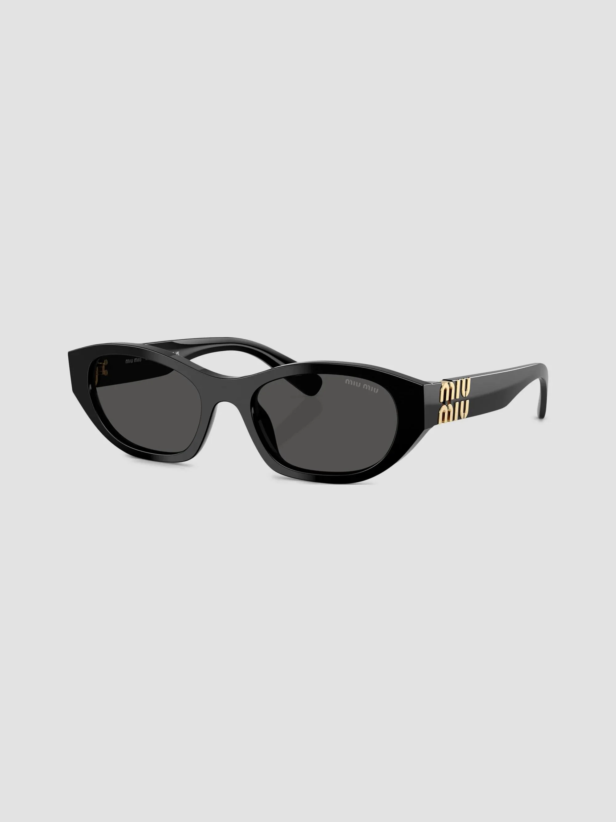 Women's 53MM Oval Sunglasses - Dark Grey Black - 1