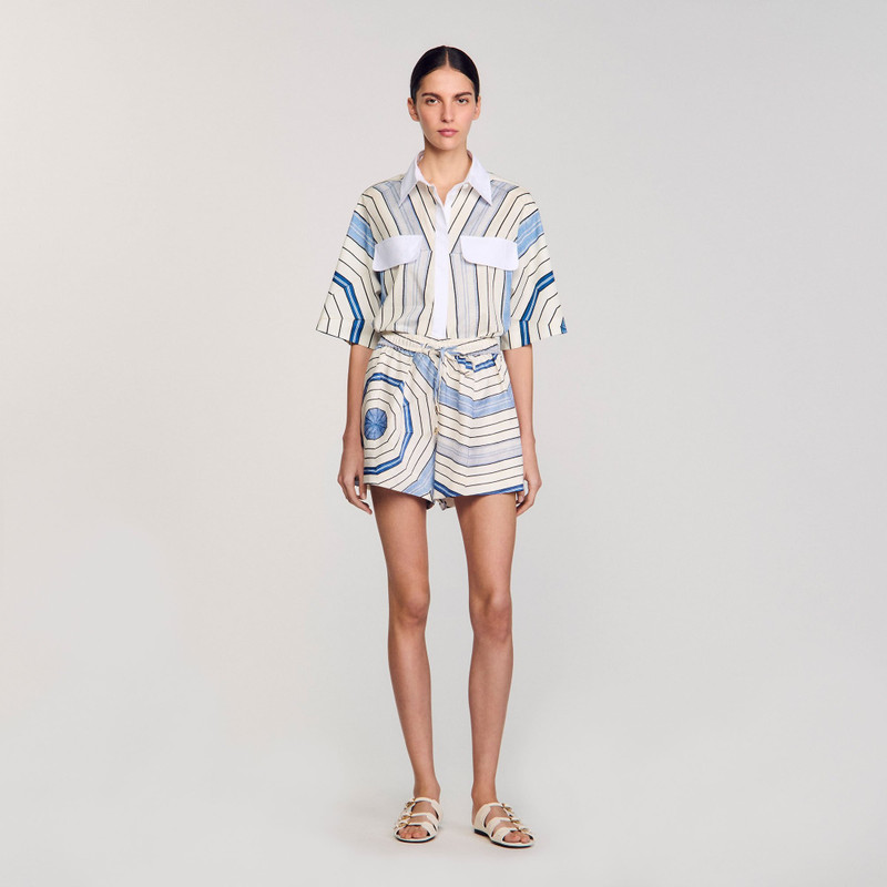 Sandro SPIRAL-MOTIF SHORTS outlook