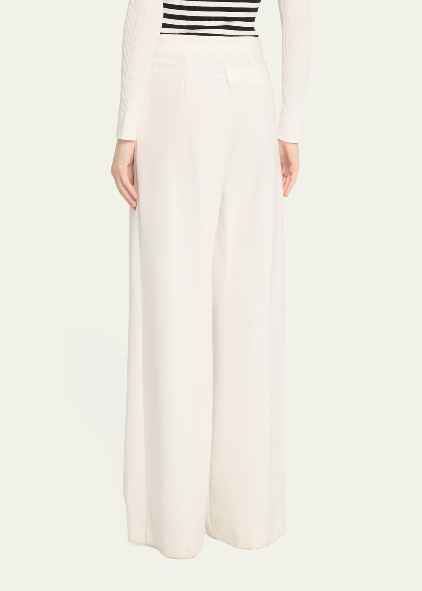 Ponte Wide Leg Trousers - 3