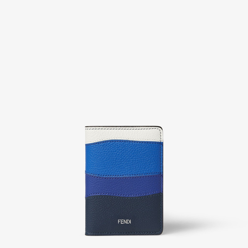 Colorblock Card Case Multicolor inlaid leather card case 1