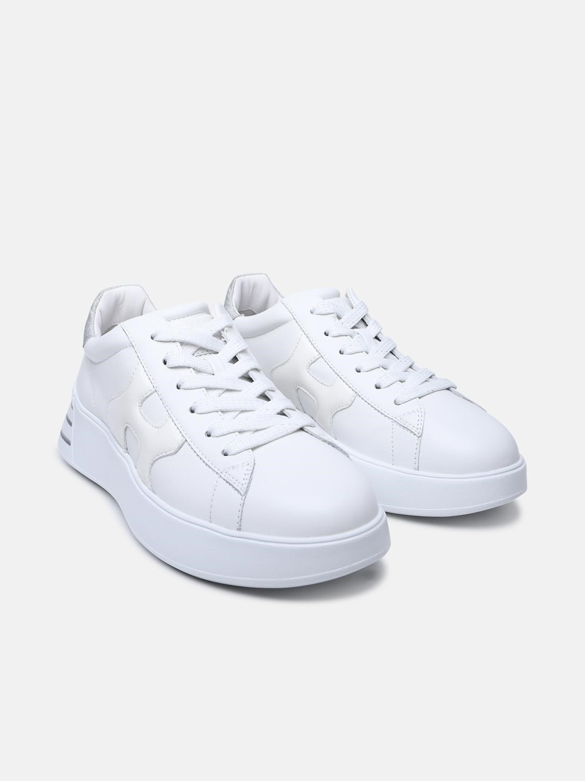 WHITE LEATHER REBEL SNEAKERS - 2