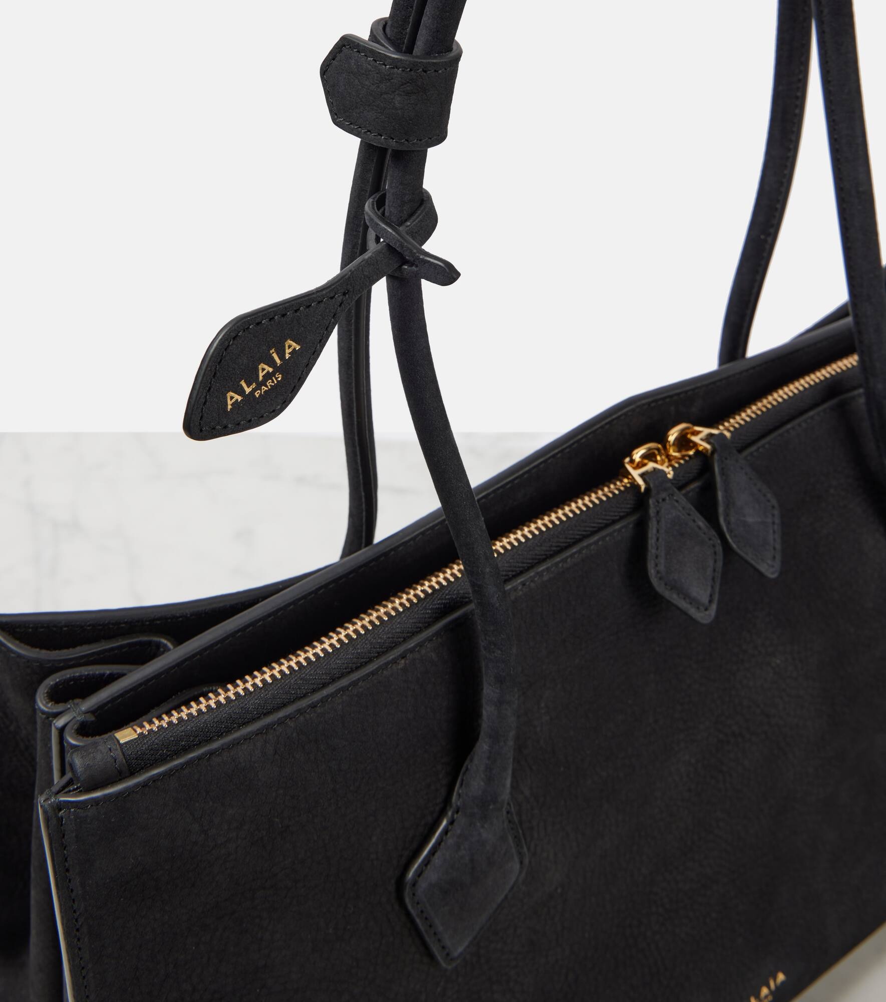 Le Teckel suede tote bag - 6