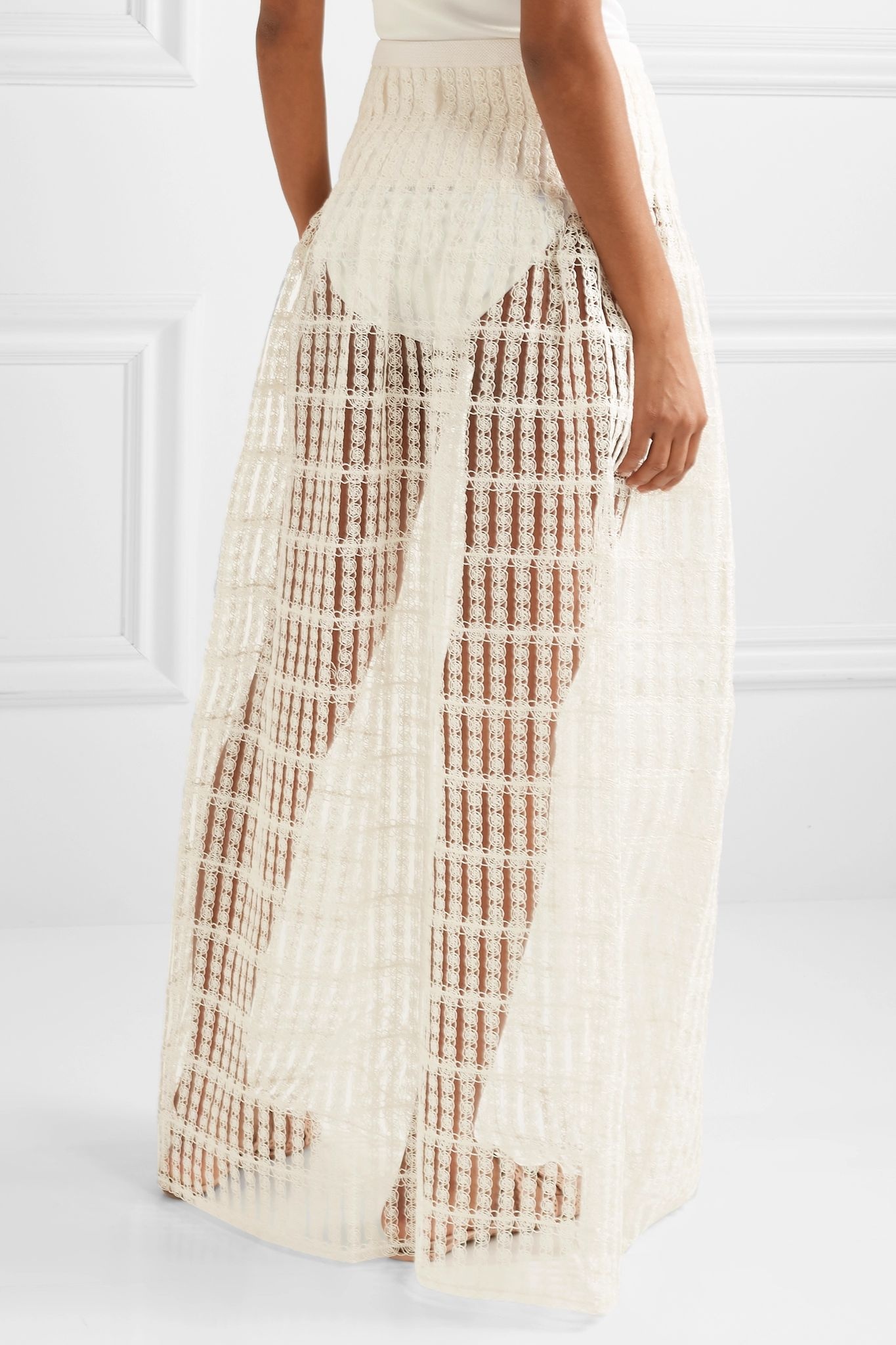 Macramé lace maxi skirt - 4