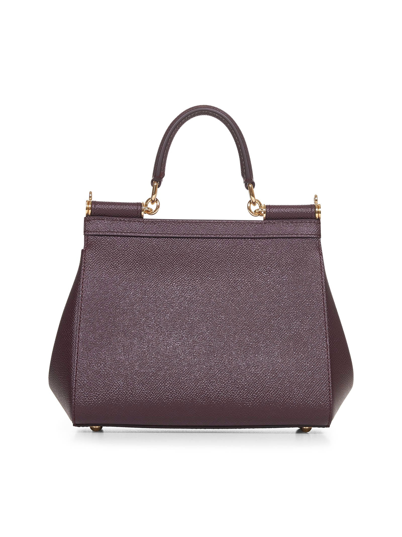 Burgundy medium Sicily handbag - 3