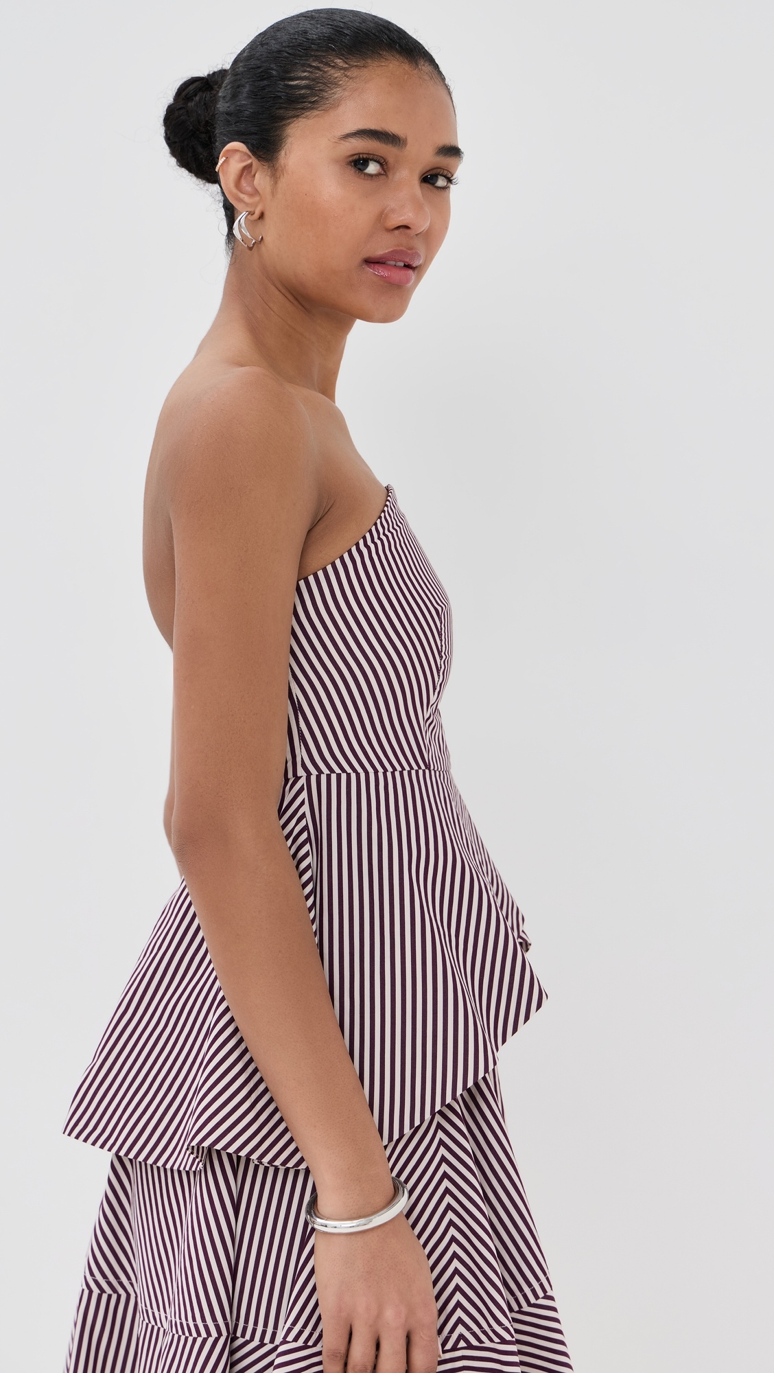 Volans Striped Organic Cotton Petal Top - 3